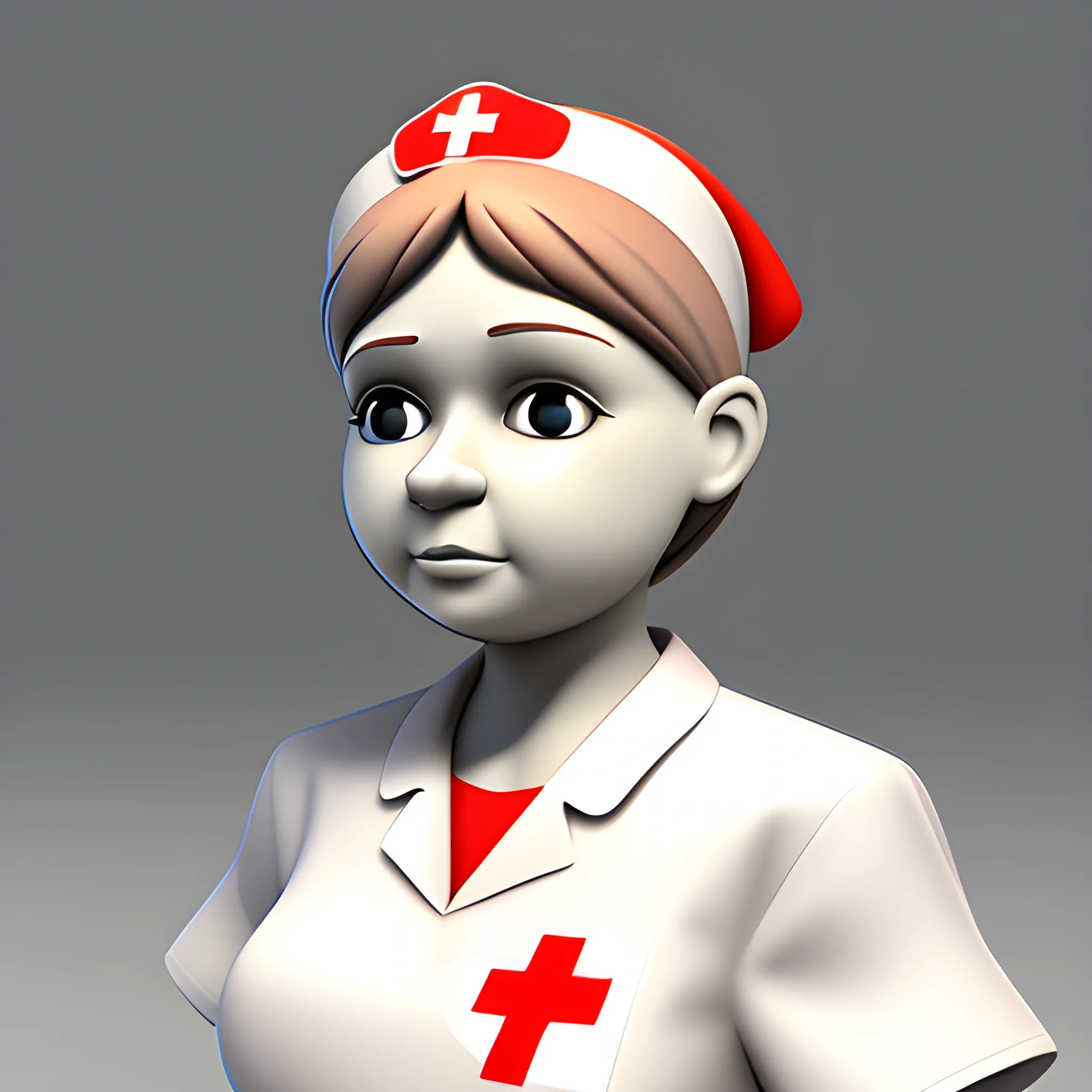  Cartoon, 3D, nurse