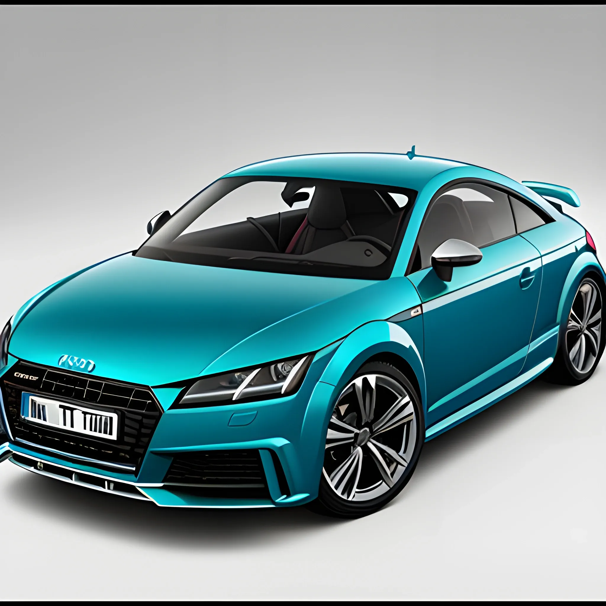 audi tt vista frontal color celeste