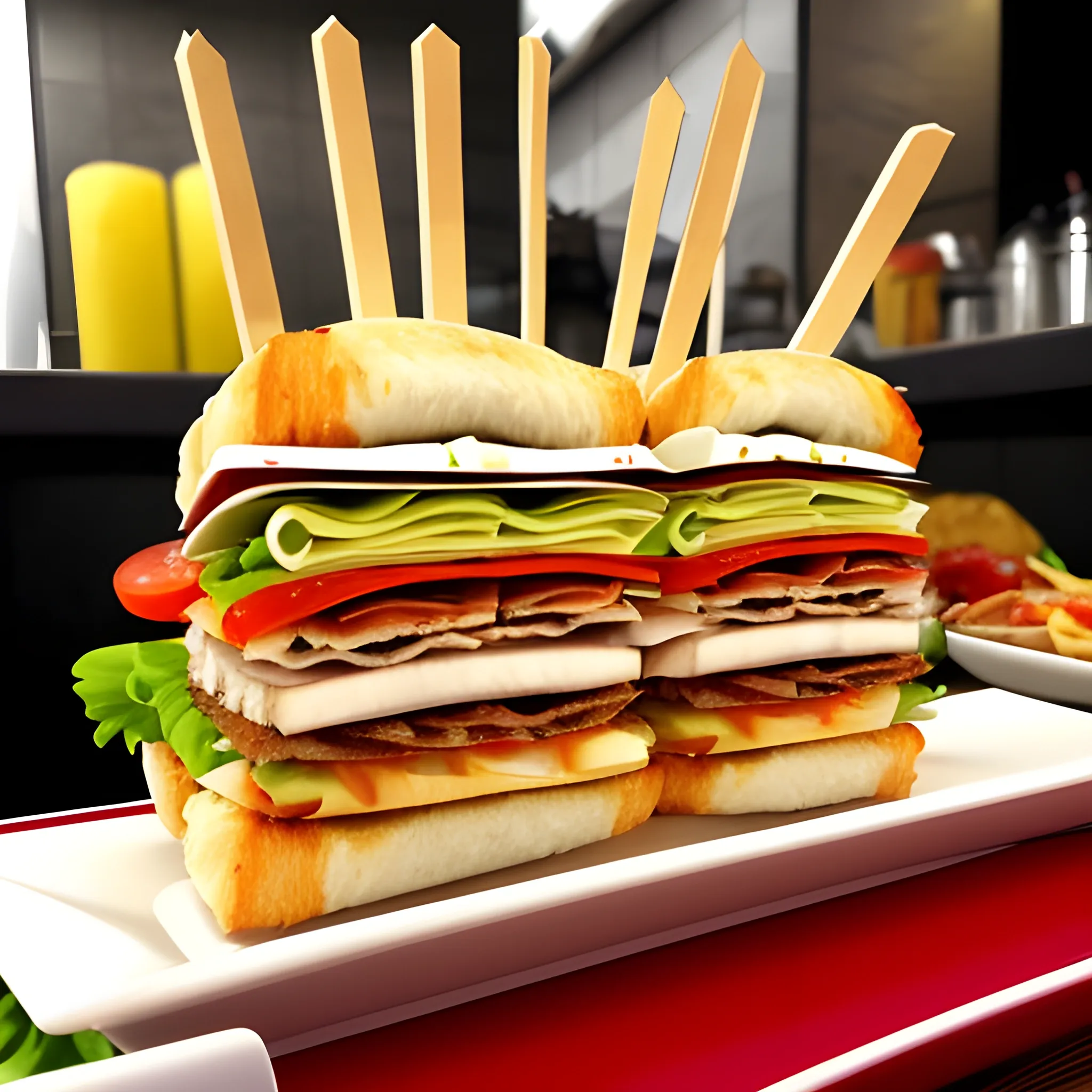 un sandwich kebab premium
