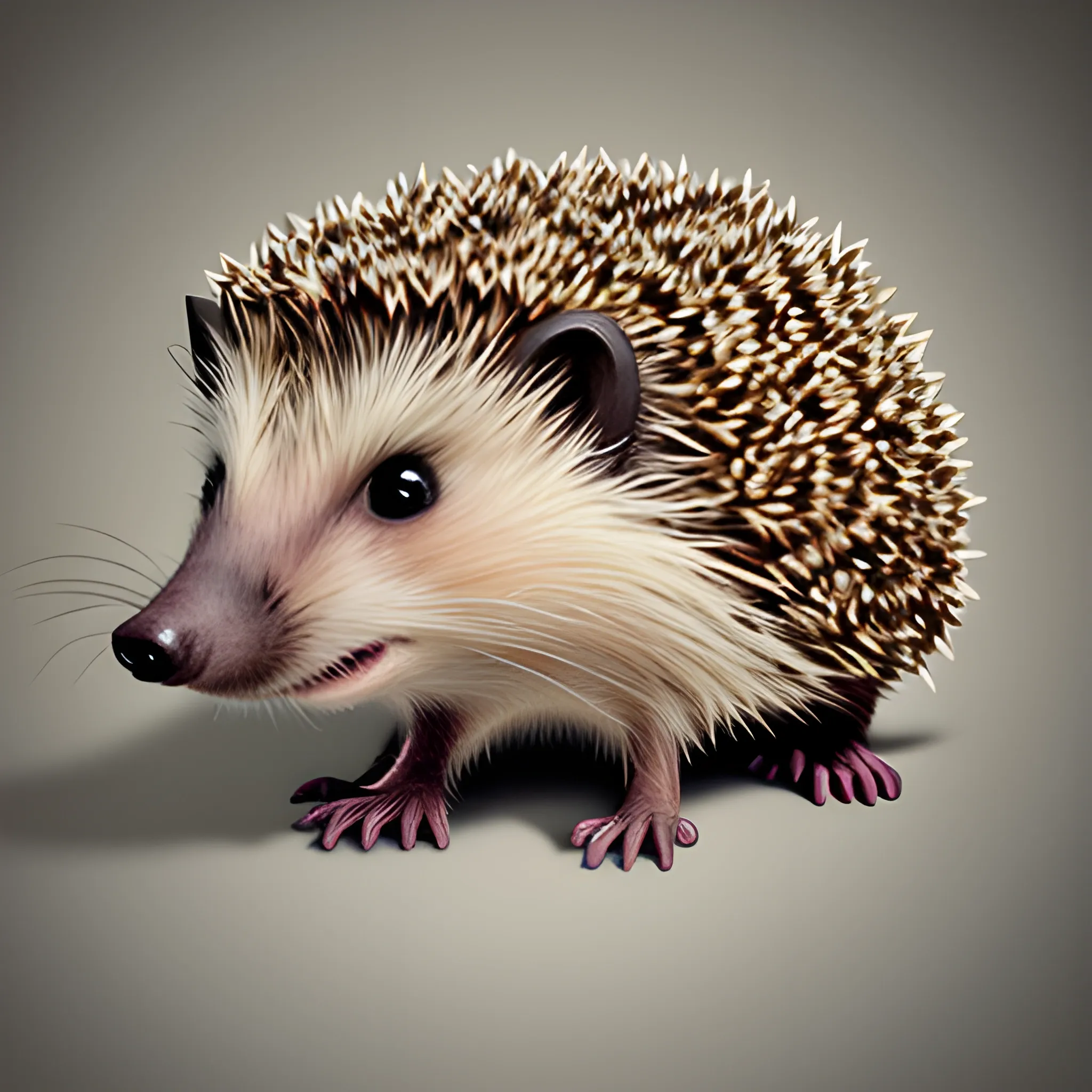 super detailed Hedgehog portrait. Ultra definition. Photo realistic. pics art style