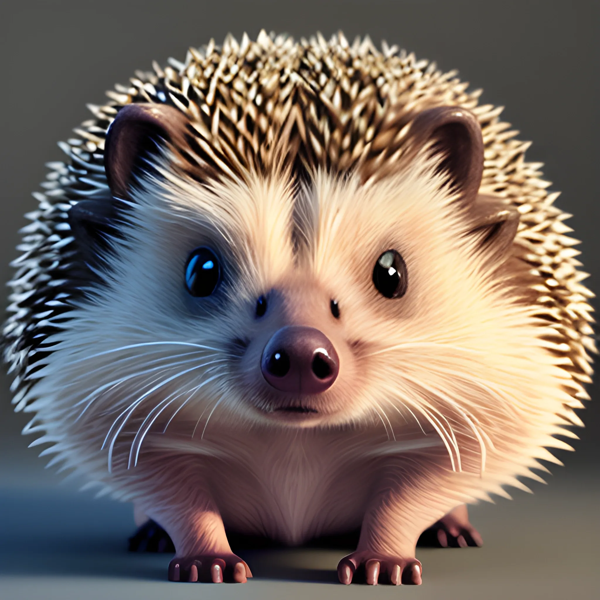 super detailed Hedgehog portrait. Ultra definition. Photo realistic. pics art style