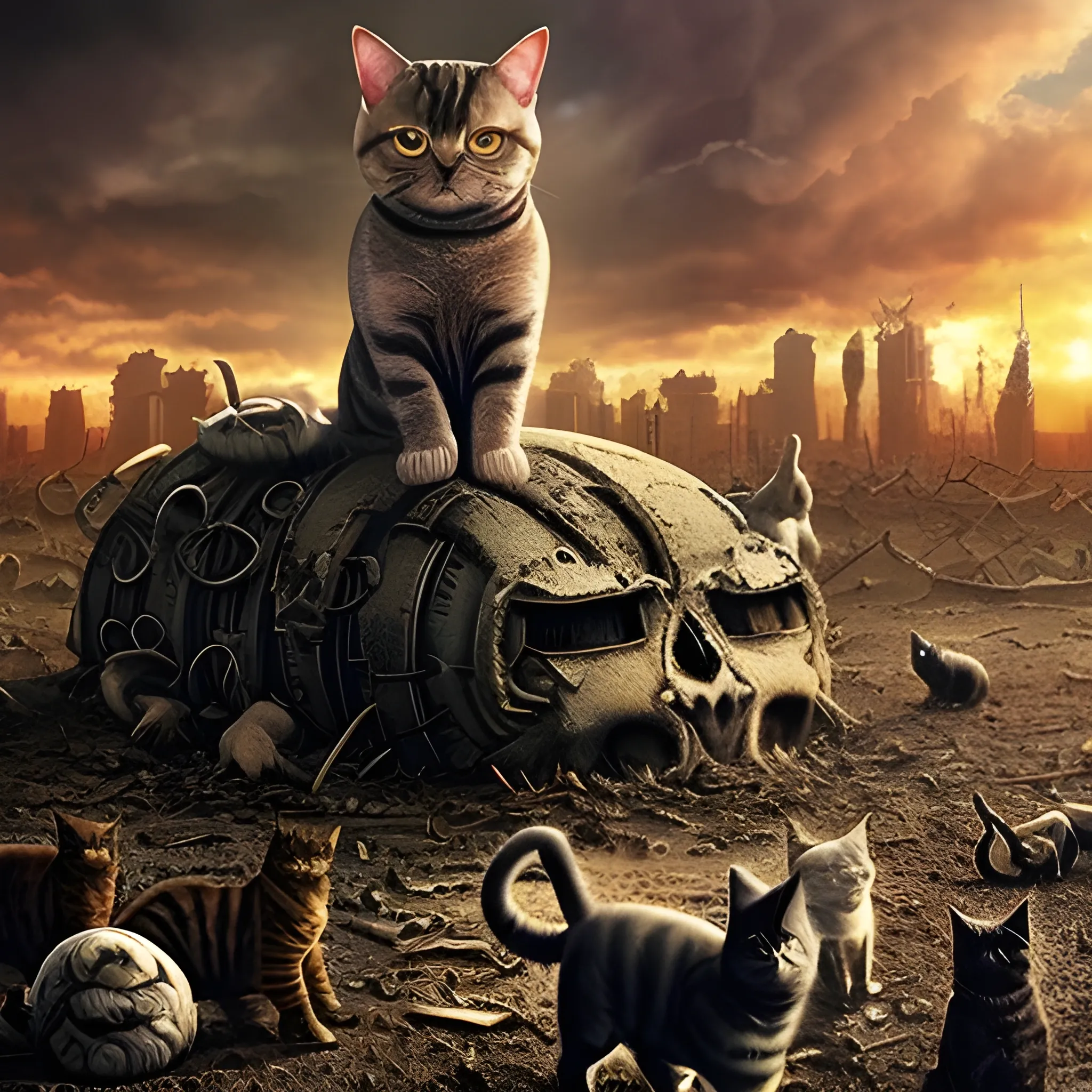 apocalyptic world dominated by cats
