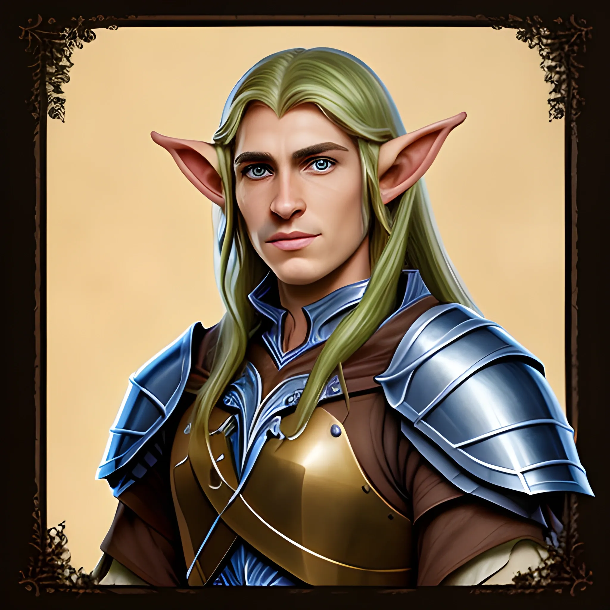 A portrait of an half elf.

This half elf is an paladin. This half elf is the most mundane half elf you have ever seen.
