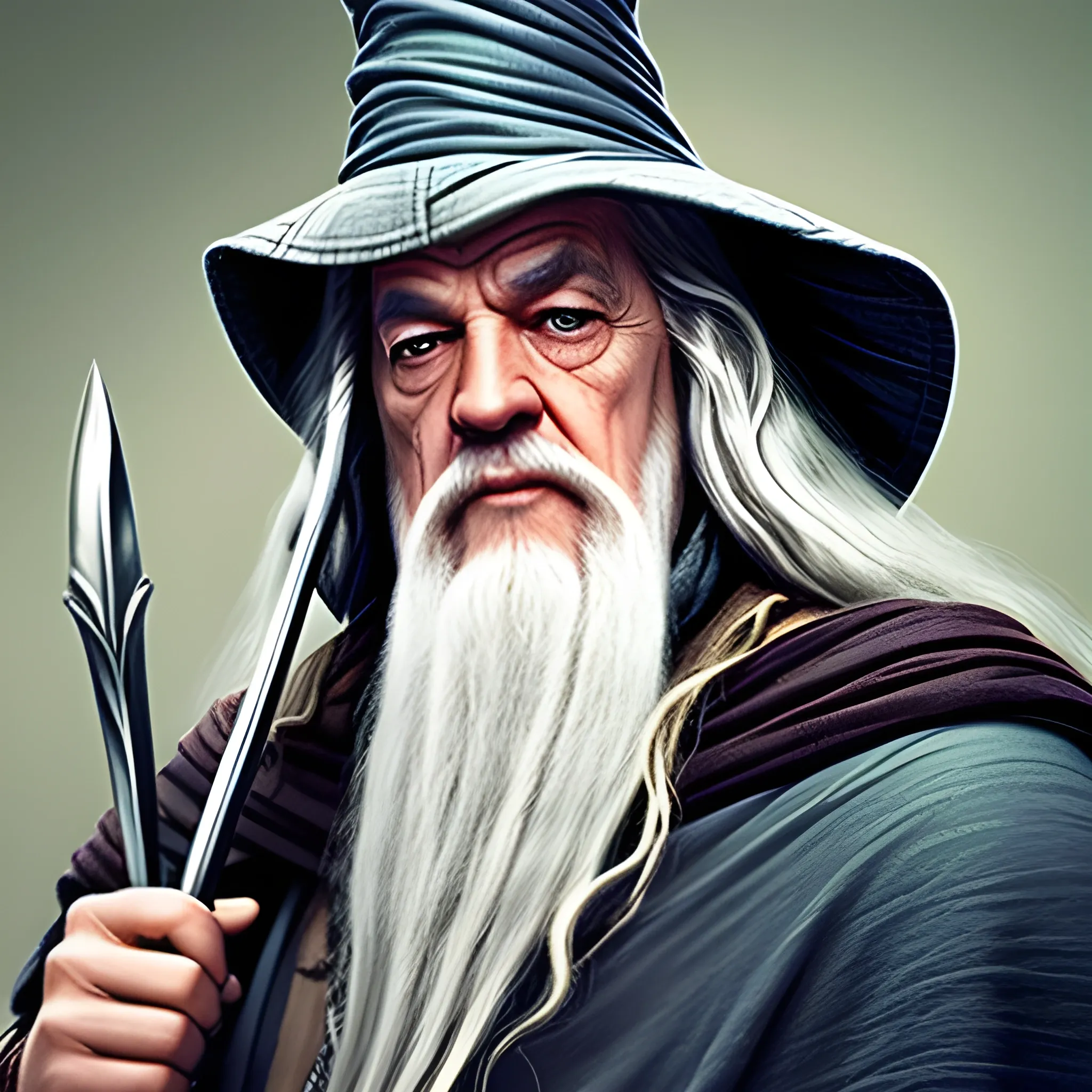 Give me Gandalf from lord of the rings but chad
