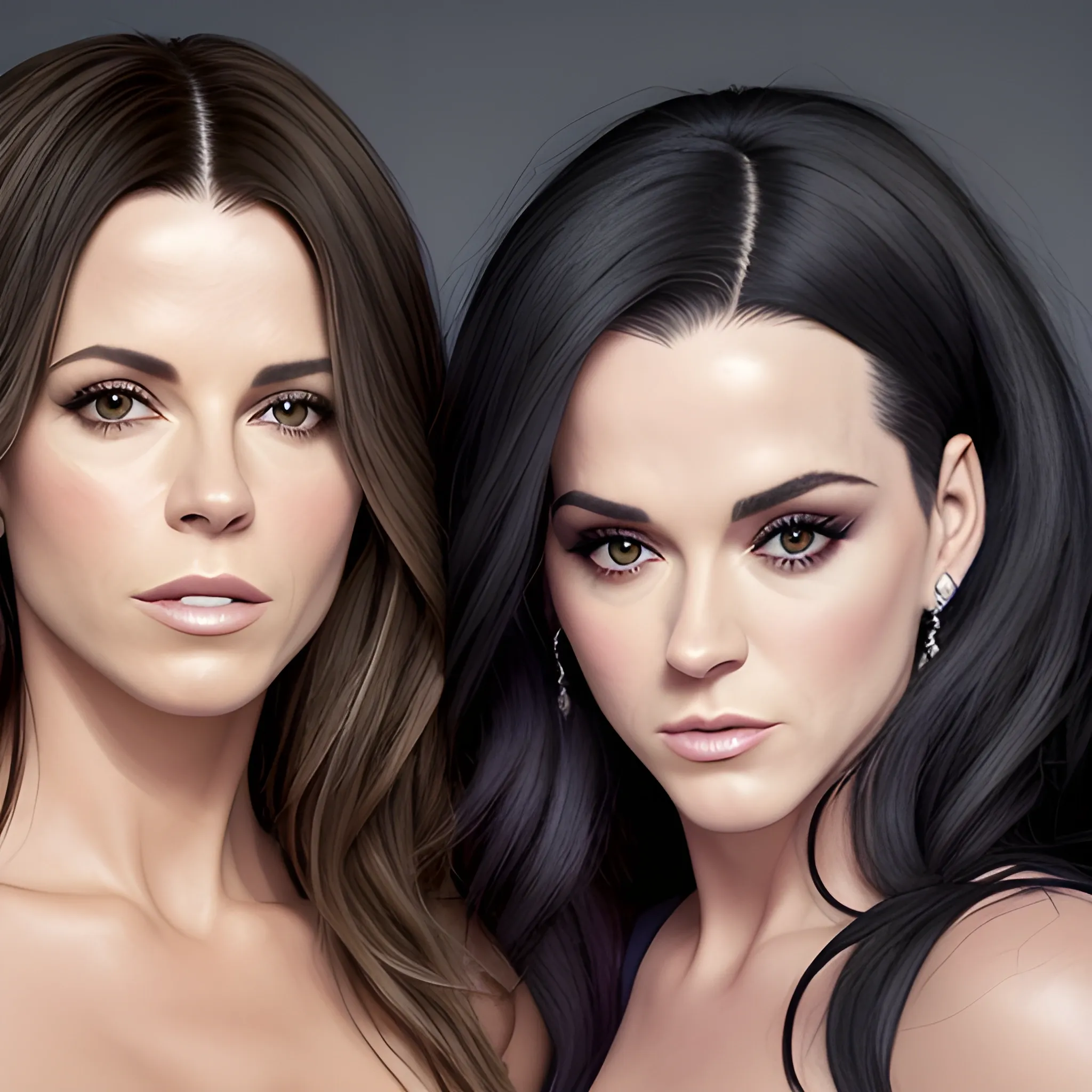 Imagina una mujer de cuerpo entero que reùna los rasgos màs lindos de Kate Beckinsale y Katy Perry con vestimenta de abogada. Pelo liso negro. Foto real. Detalles profundos. Ojos perlados. Mirada resplandeciente. Alta definiciòn. Iluminaciòn espectacular. 4K. Foto captura realizada con un celular Samsun S10. Realismo. Foto de alta calidad. Muchos detalles. Estilo fashion