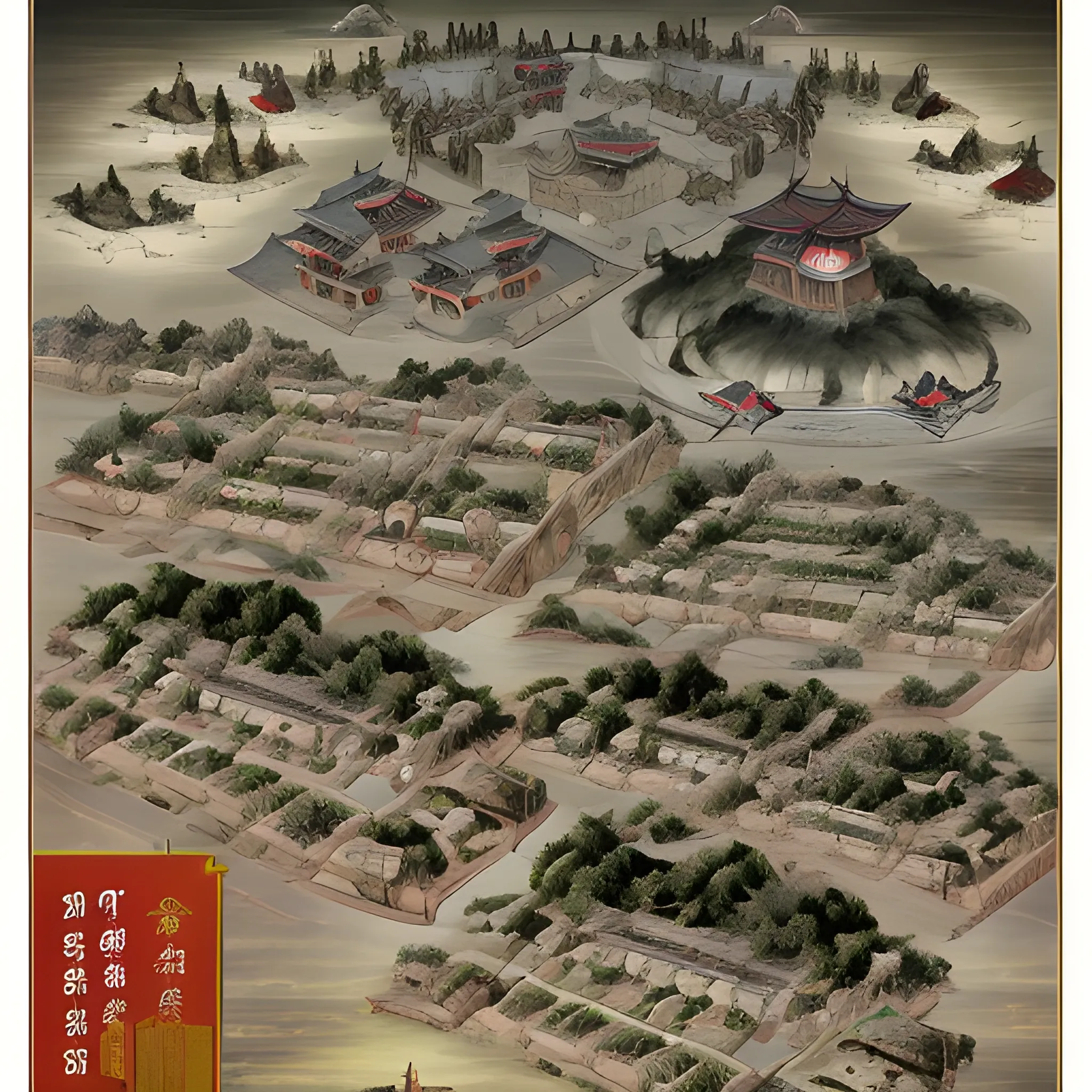 The disaster of Jingkang, also known as the shame of Jingkang, the change of Jingkang, the chaos of Jingkang, and the disaster of Jingkang, refers to the period from 1125 to 1127 A.D. when the Jurchen tribe from the north captured Bianliang, the capital of the Northern Song Dynasty (now Kaifeng City, Henan Province), and took them captive. The major wars and disasters of Emperor Song Qinzong, Supreme Emperor Song Huizong, Zhao Song royal family, concubines, officials and more than 100,000 capital civilians. The city was broken on November 25th, the first year of Jingkang (Bingwu Year) of Emperor Qinzong of Song Dynasty, hence the name. - Variations by @ryanbaba

, 3D
