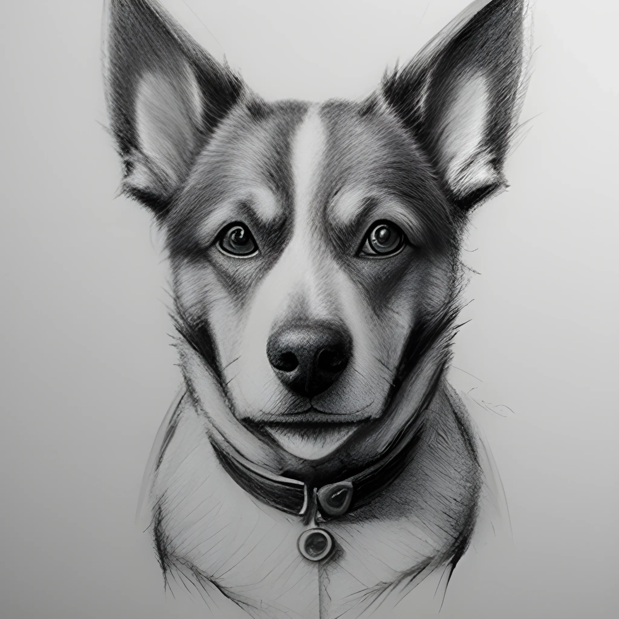 , Pencil Sketch a dog

