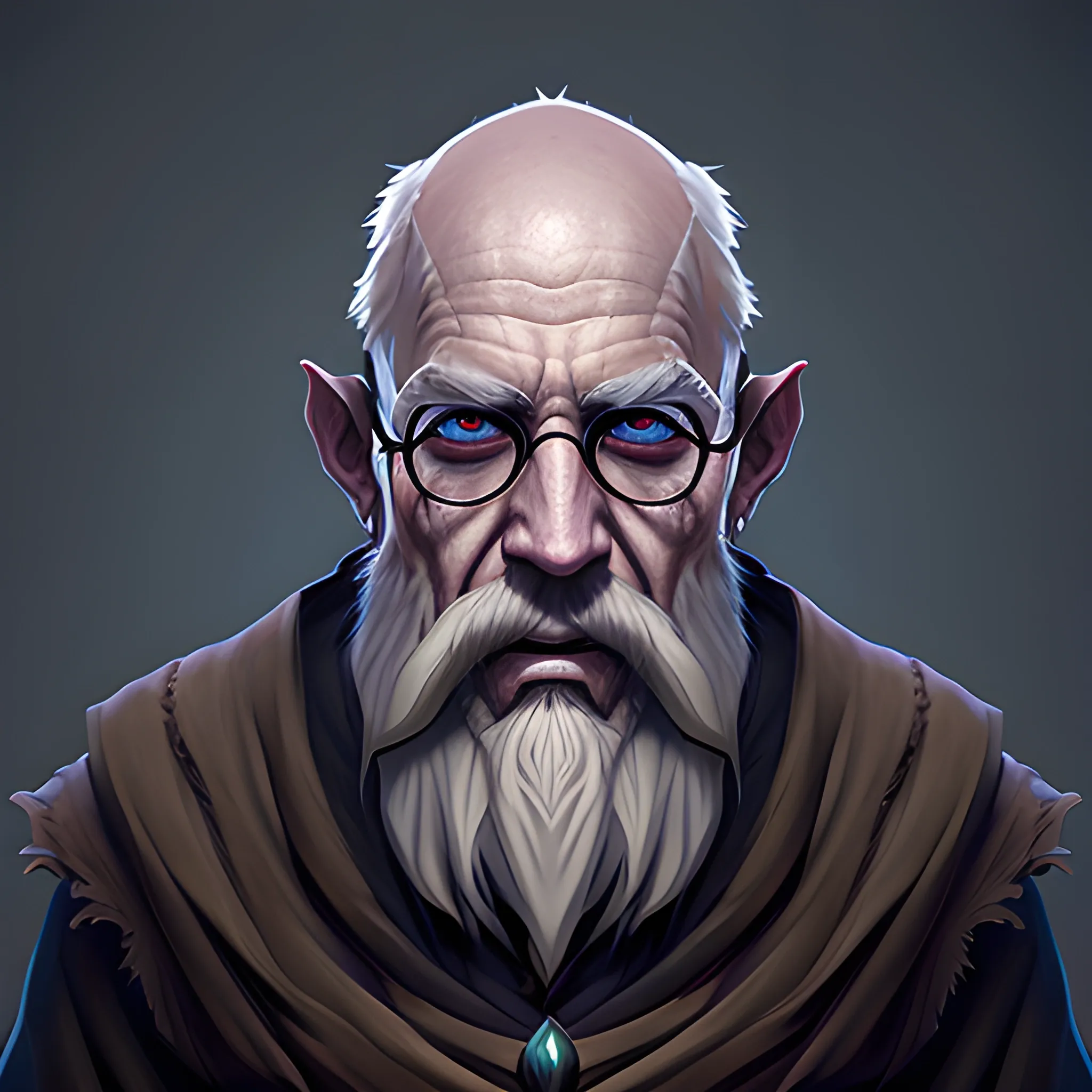 withered oldman mage fantasy art
