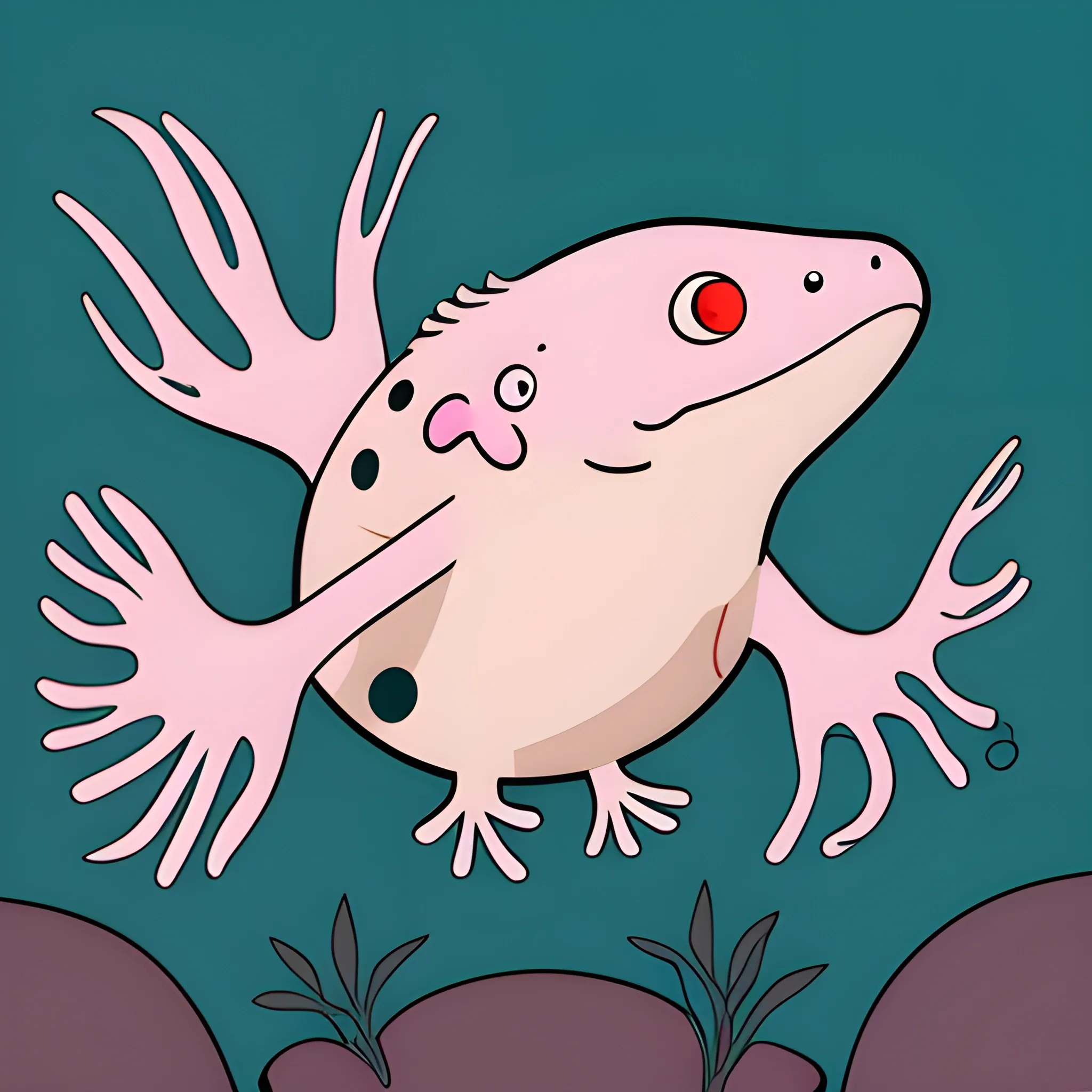 axolotl, Cartoon