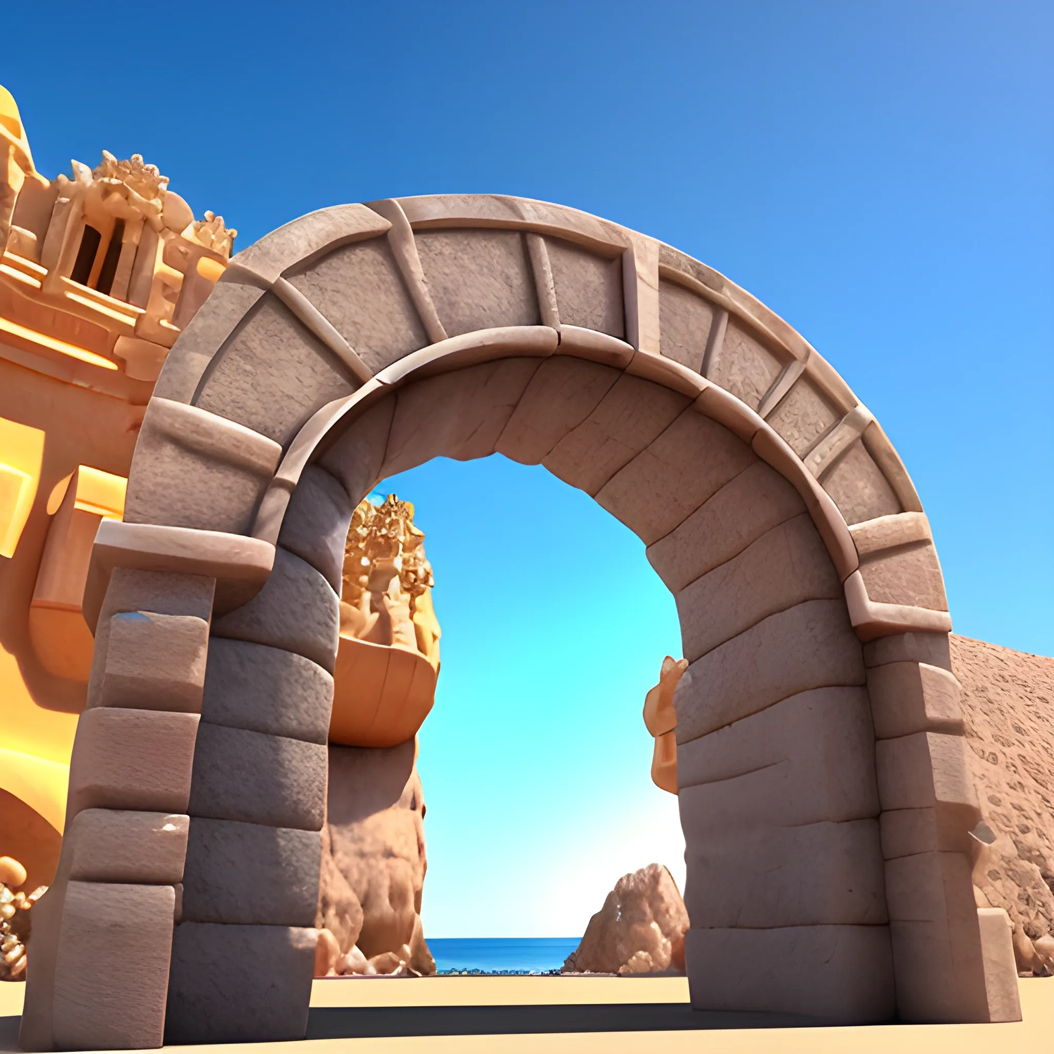   material de gemas El Arco de Cabo San Lucas es una formación rocosa,
, 3D, 