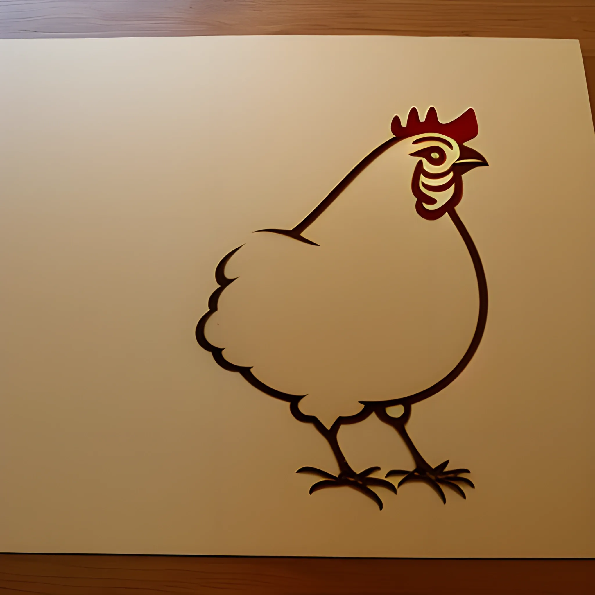 traces for cnc of a chicken