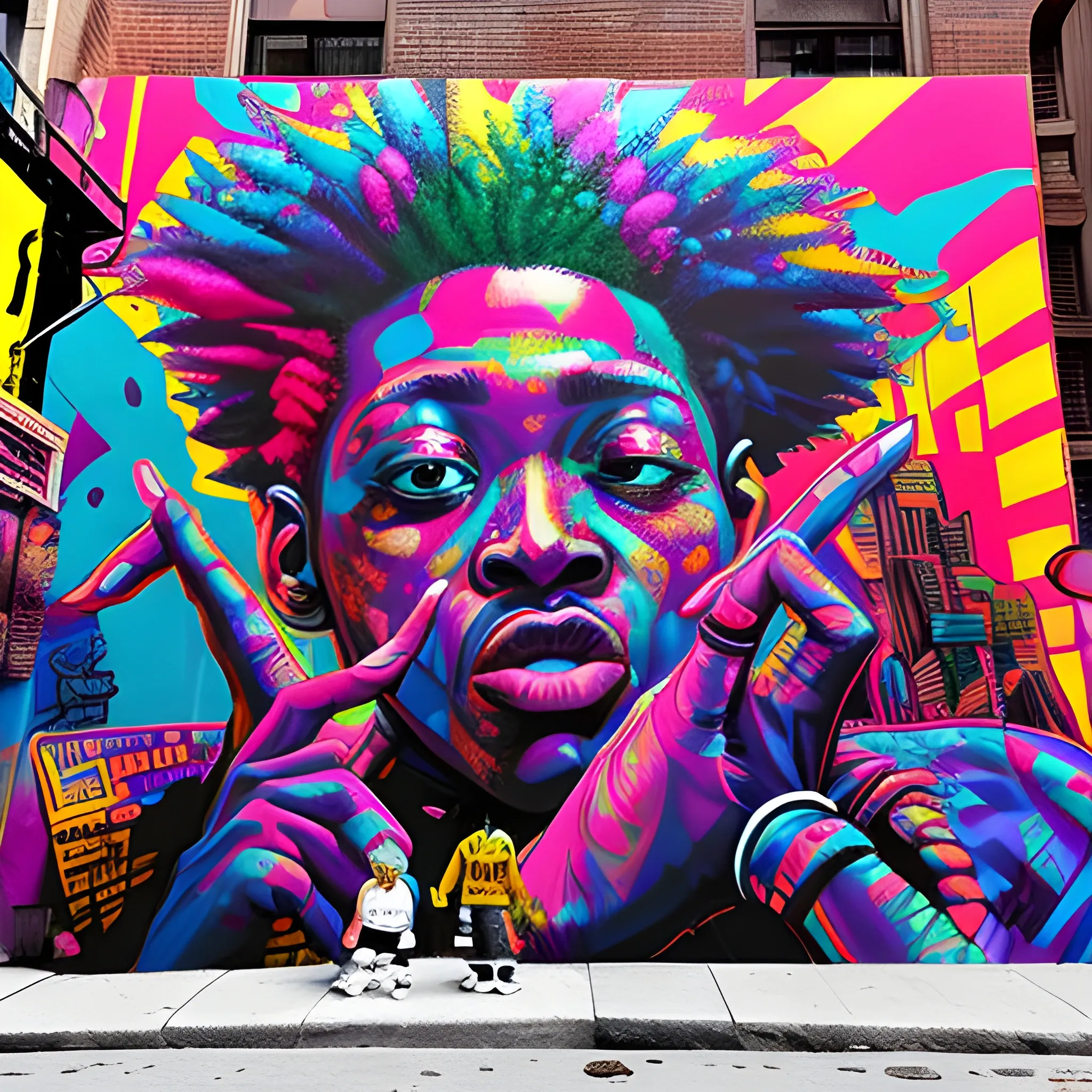 Cultura Hip Hop celebrando en las calles de New York, Trippy