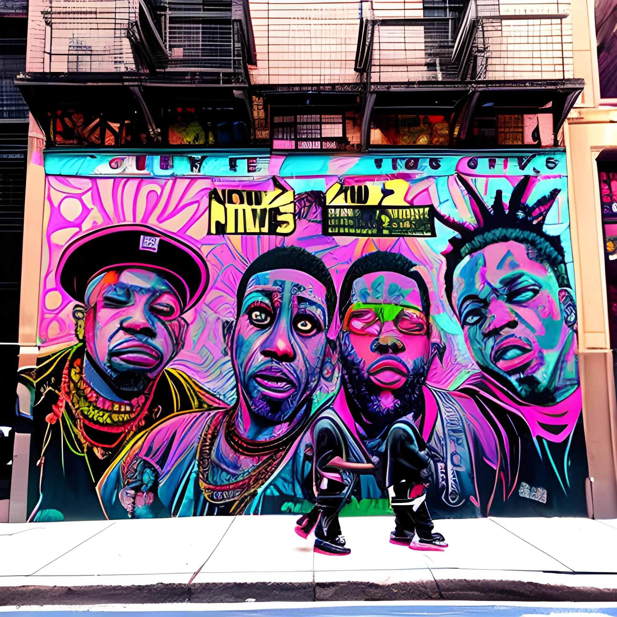 Cultura Hip Hop celebrando en las calles de New York, Trippy