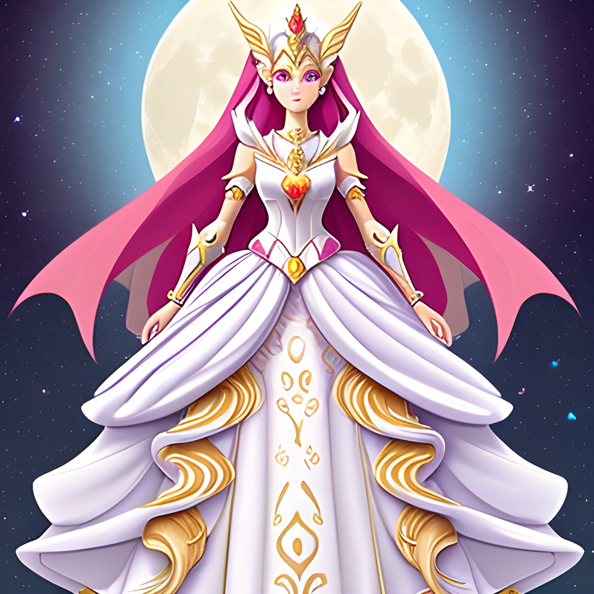 princess wedding dress warrior moon goddess armor majestic she-ra extravagant fantasy gown