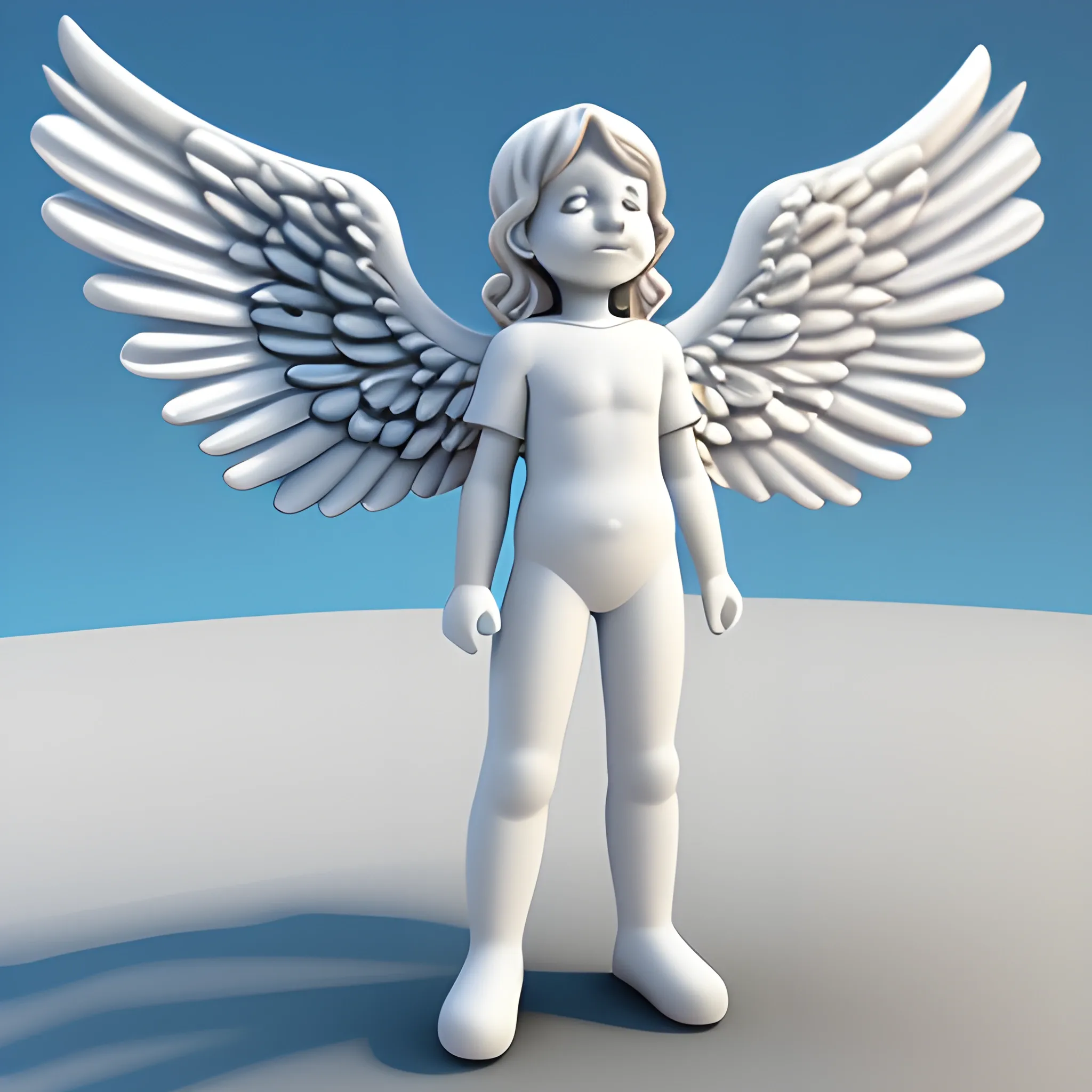 Angel, infierno, cielo, 3D, Cartoon