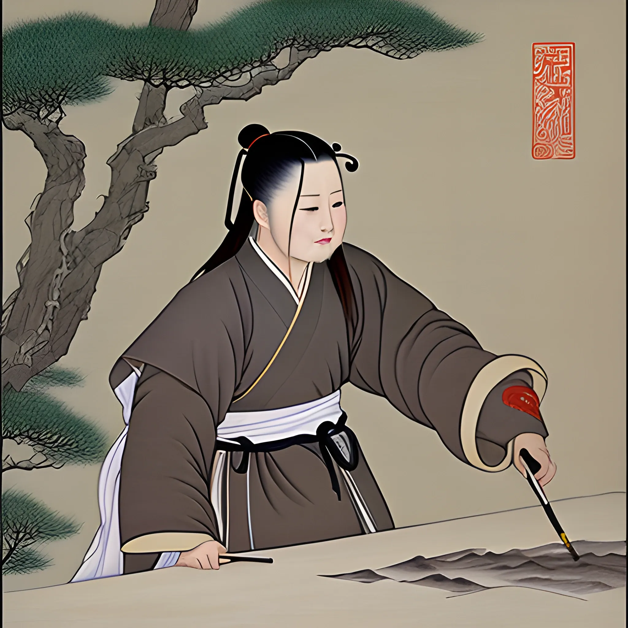 Song Huizong Zhao Ji is a highly accomplished artist
, Cartoon