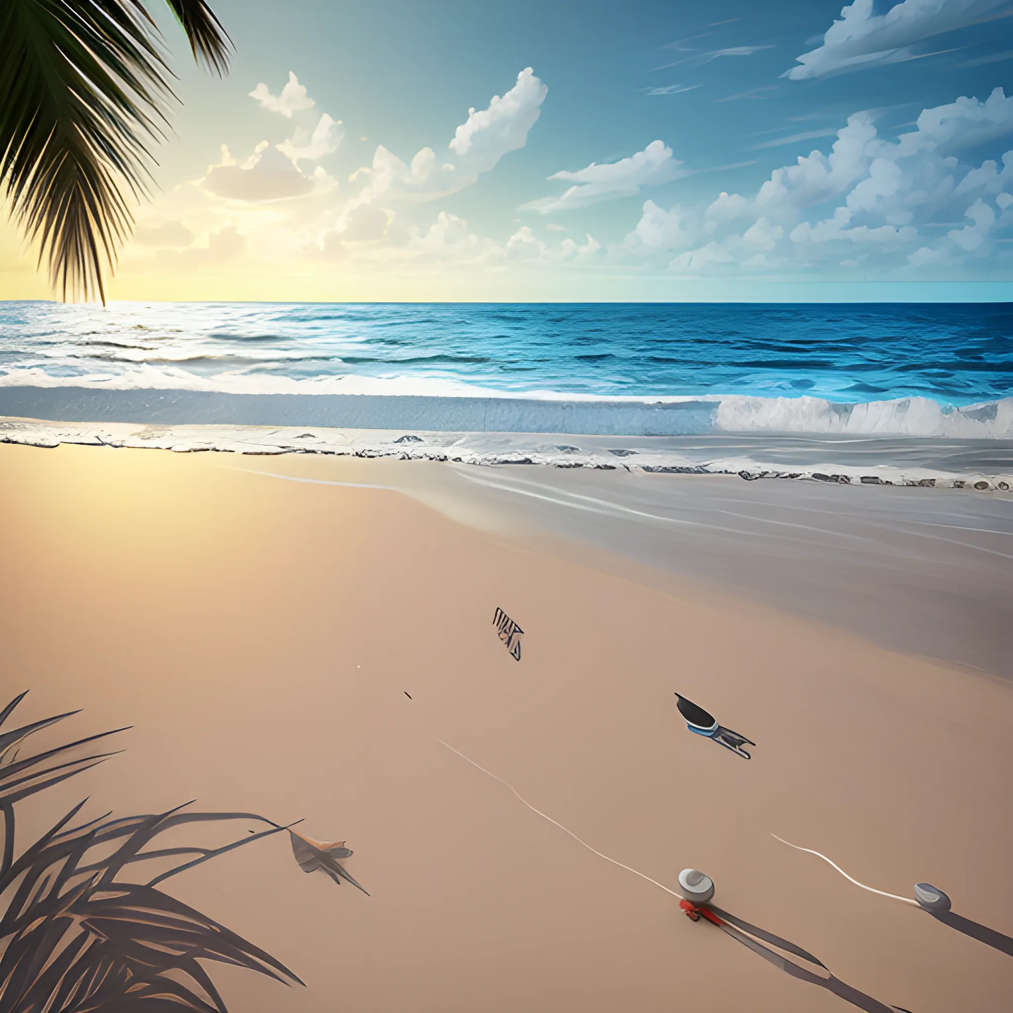beach (photorealistic:1.4)
