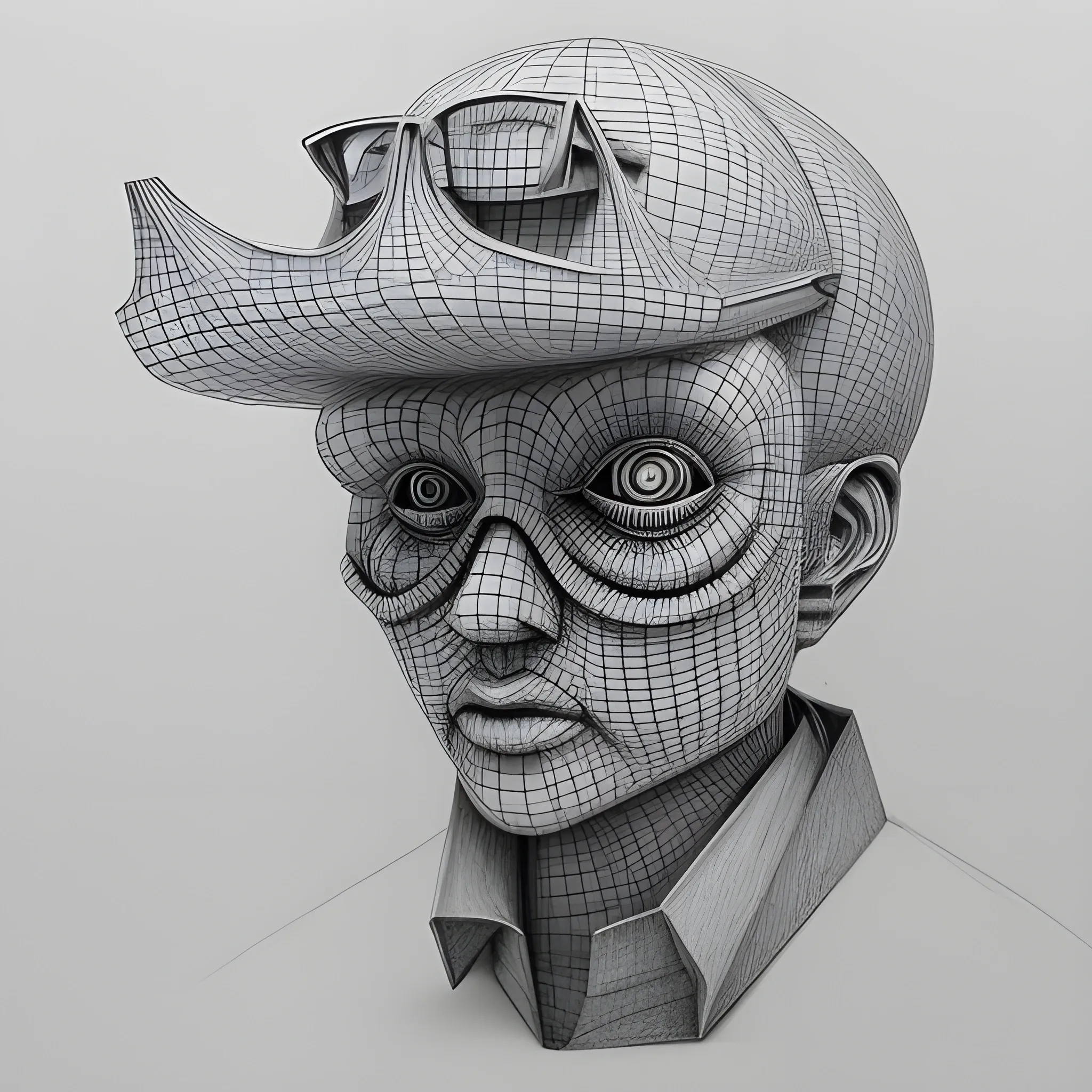 , Trippy, Pencil Sketch, 3D