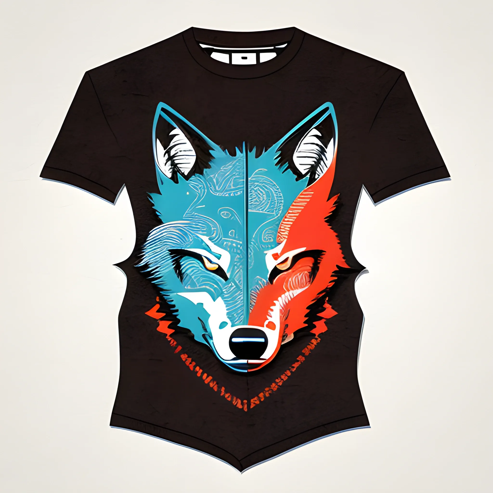 A detailed illustration, wolf warrior full shot splash, t-shirt graphic design piece of artwork, anime, comic, animation , flat design of one retro, colorful shades, highly detailed clean, vector image, flat white background, isometric, vibrant vector, t-shirt design, mediaval armor, anime, vintage, rustic, distressed texture, faded colors, line art, beach living, engraving style, background white, no shadows.