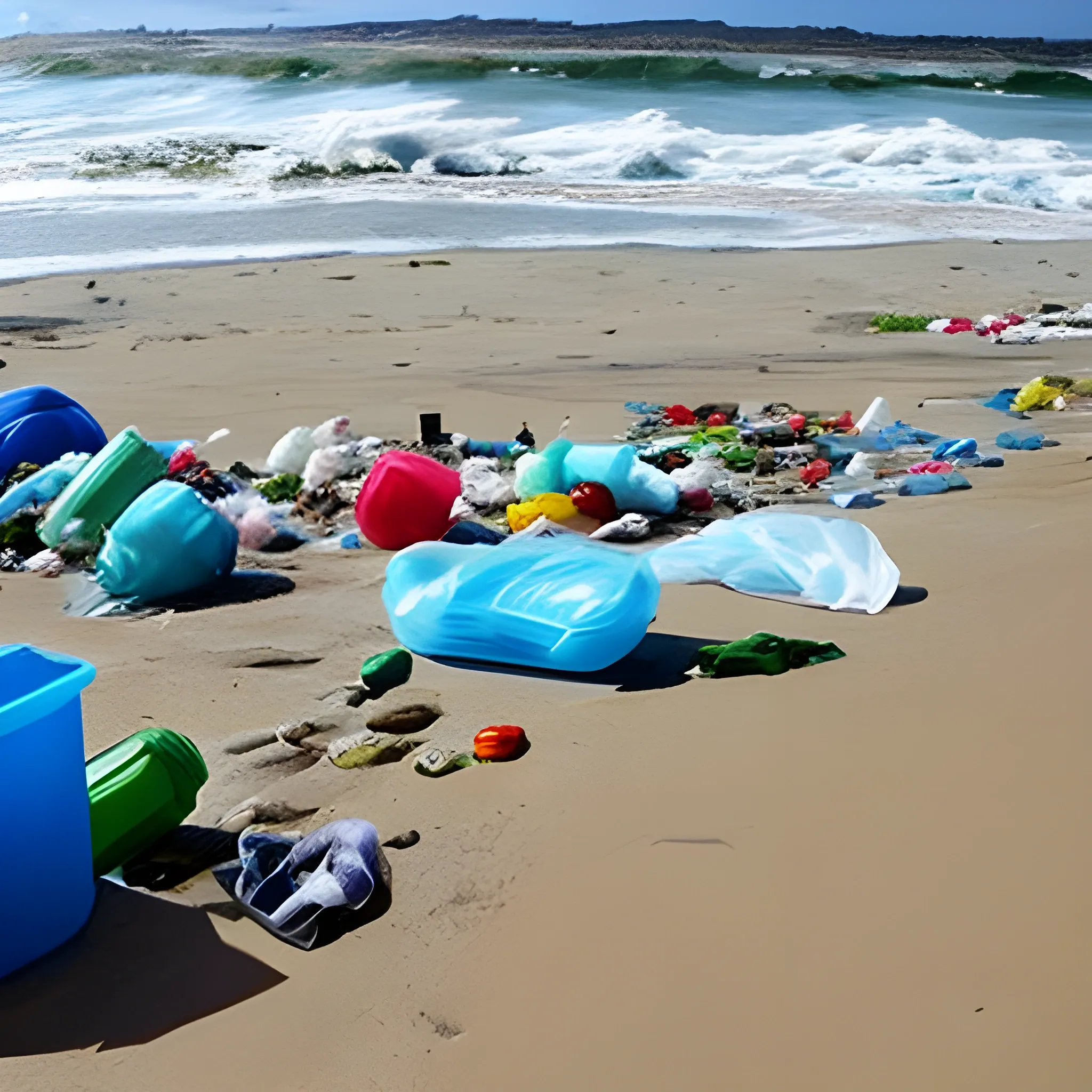 playas llenas de basura y contaminadas 