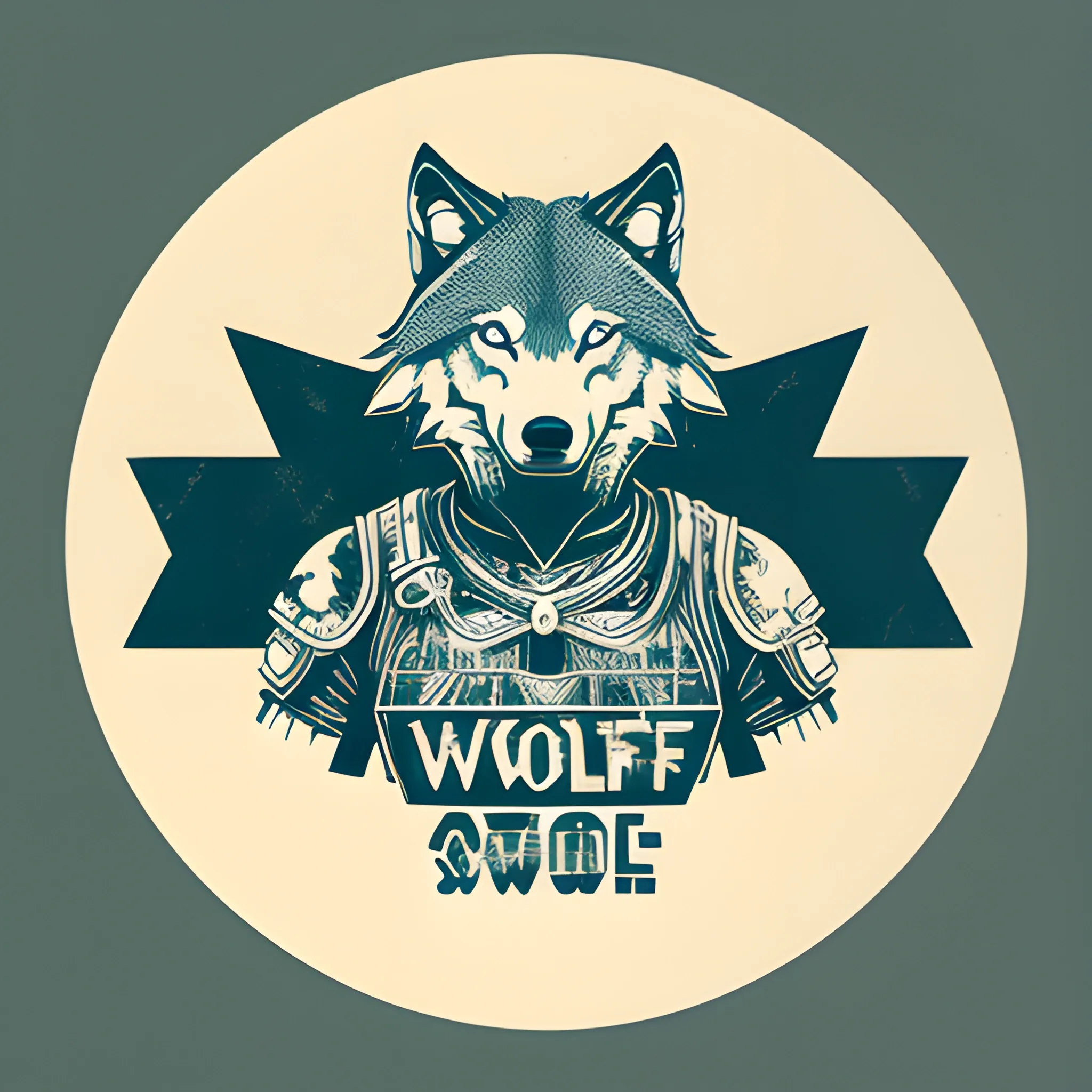 A detailed illustration, wolf warrior at Cresent Moon, full shot splash, t-shirt graphic design piece of artwork, anime, comic, animation , flat design of one retro, colorful shades, highly detailed clean, vector image, flat white background, isometric, vibrant vector, t-shirt design, anime, vintage, rustic, distressed texture, faded colors, line art, beach living, engraving style, background white, no shadows. 8k