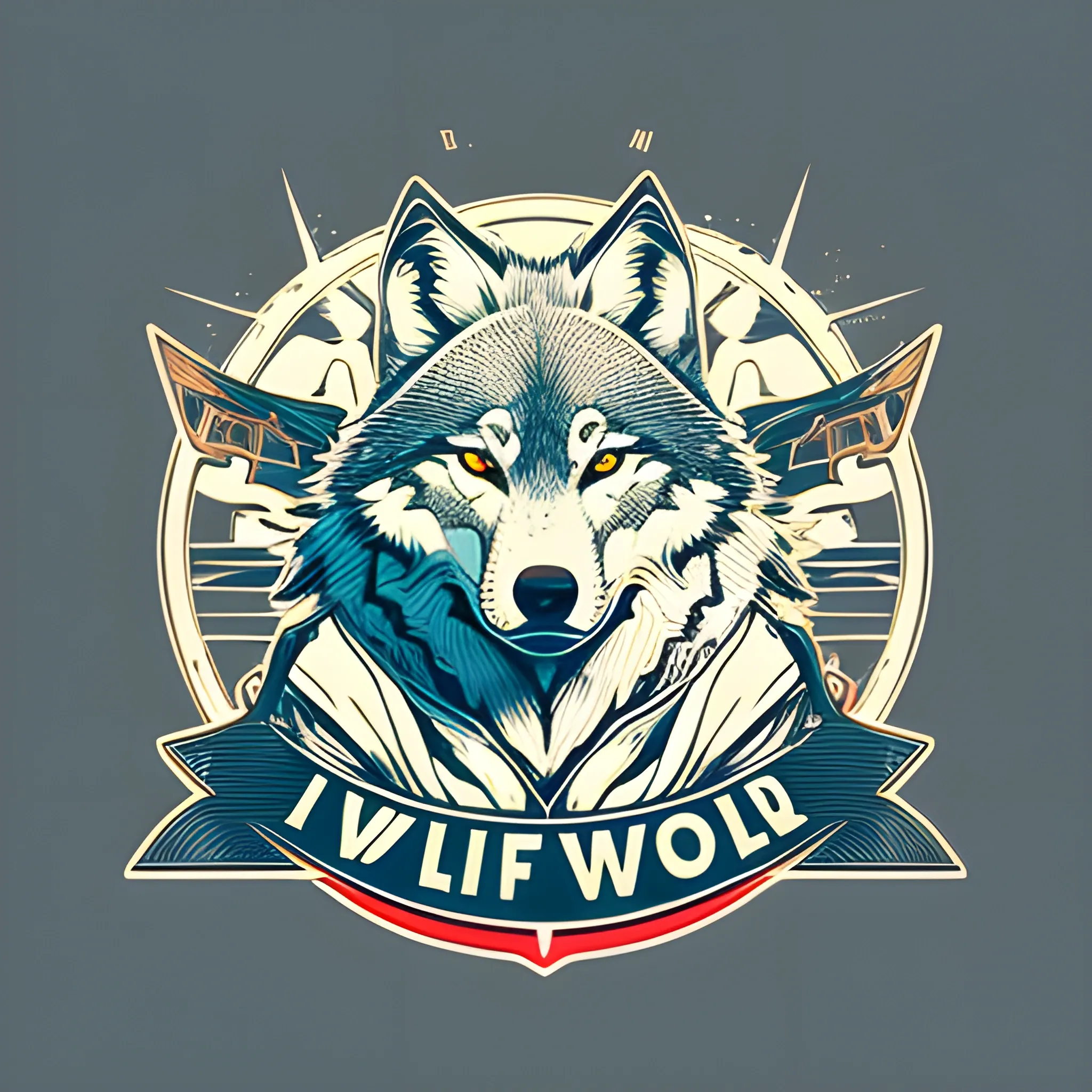 A detailed illustration, wolf warrior at Cresent Moon, full shot splash, t-shirt graphic design piece of artwork, anime, comic, flat design, colorful shades, highly detailed, clean, vector image, flat white background, isometric, vibrant vector, sticker, mediaval, anime, vintage, rustic, distressed texture, faded colors, line art, engraving style, background white, no shadows, 16k, focus