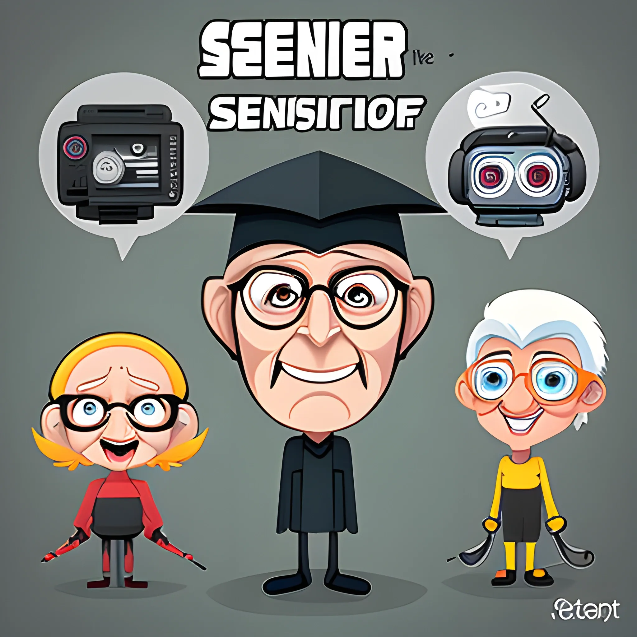 senior gadget cartoon