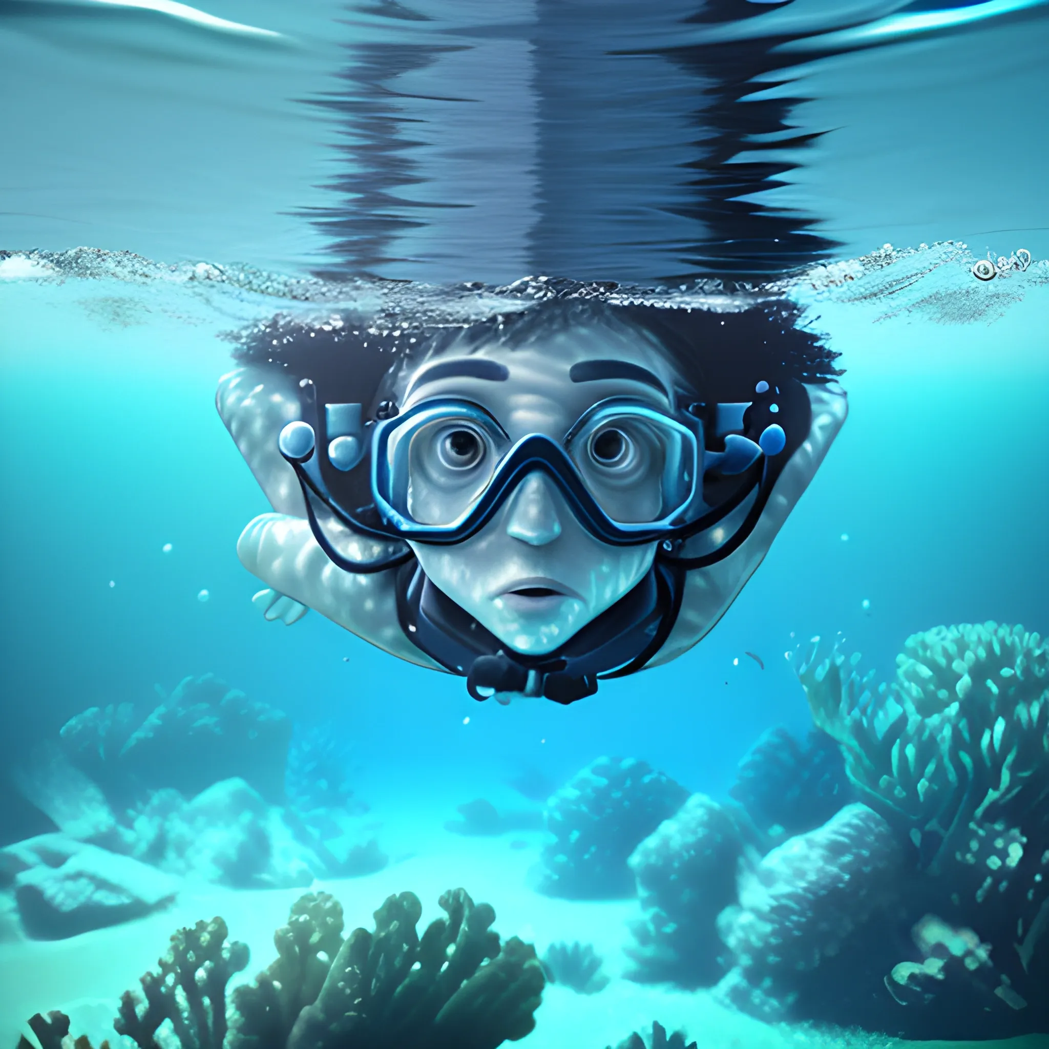 3D,underwater, can