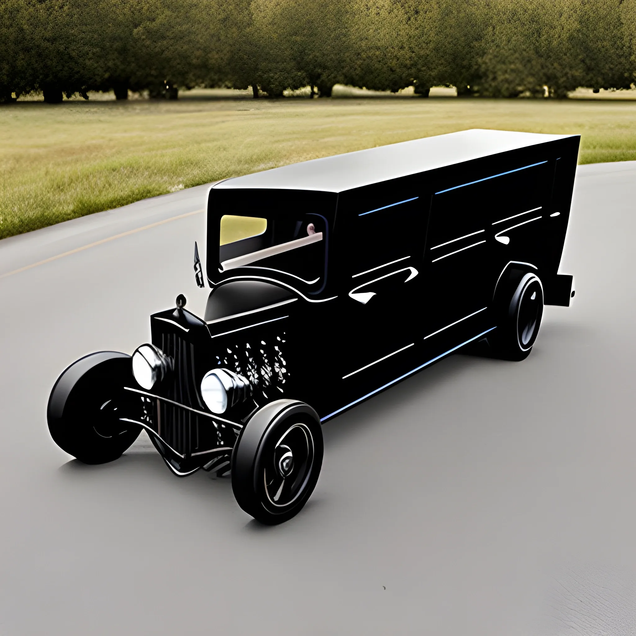 Gothic Hot rod hearse 