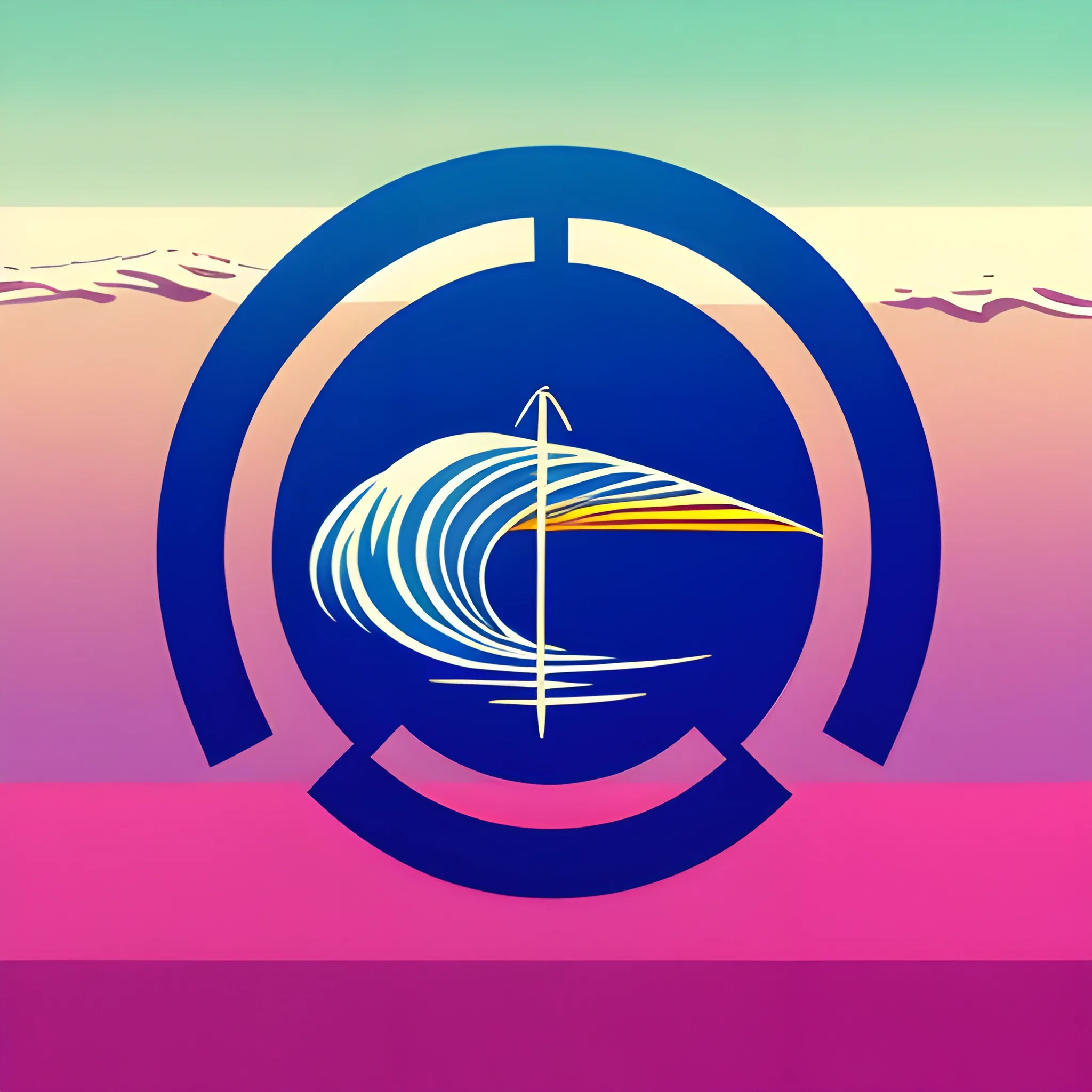 80s surf logo