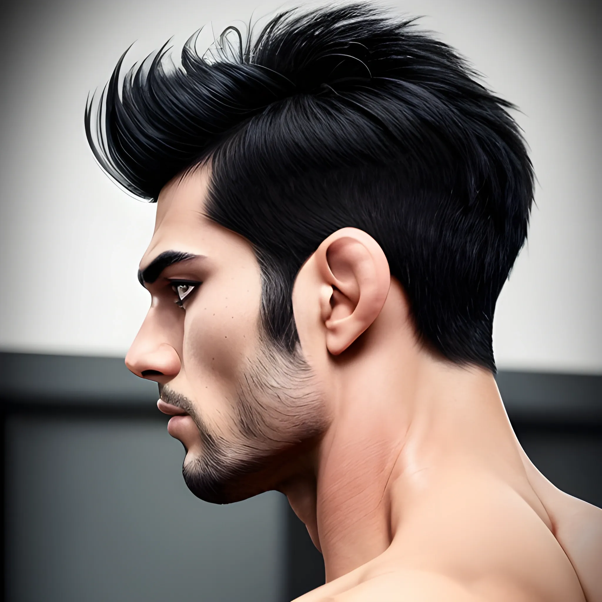 Portrait Of A Young Handsome Man, Model Of Fashion, With Modern Hairstyle  In Urban Background Stock Photo, Picture and Royalty Free Image. Image  36308762.