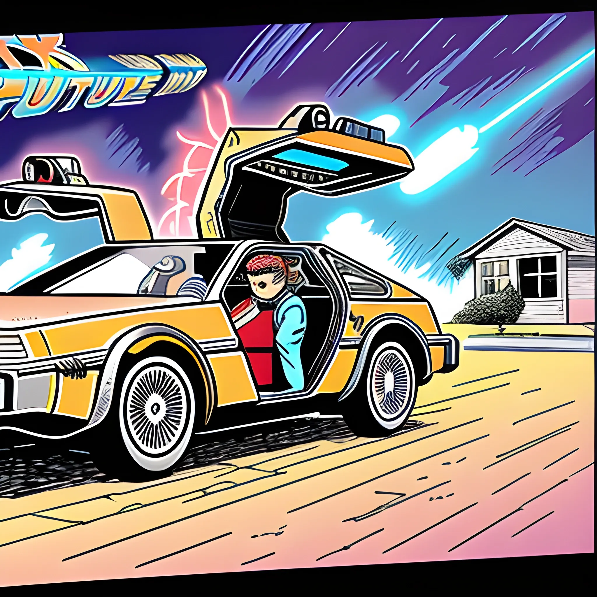 Back to the future , Cartoon