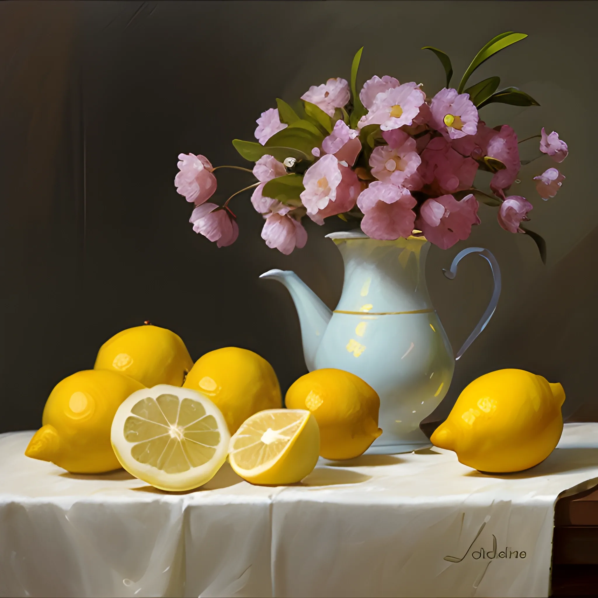 Still life with lemons, Vladimir Volegov