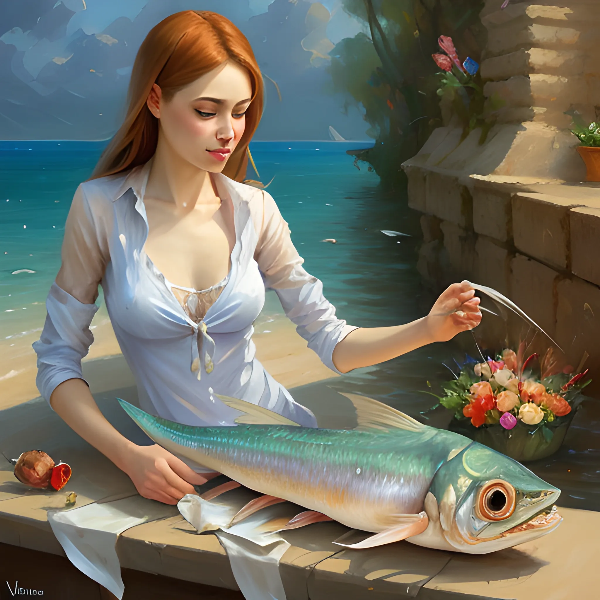 Vladimir Volegov, fish skeleton but alive