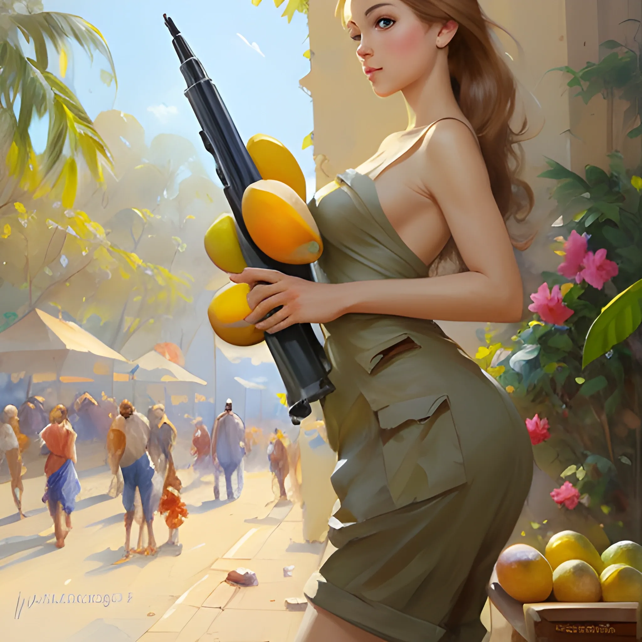 Pocket of mangos, big bazooka, Vladimir Volegov.
