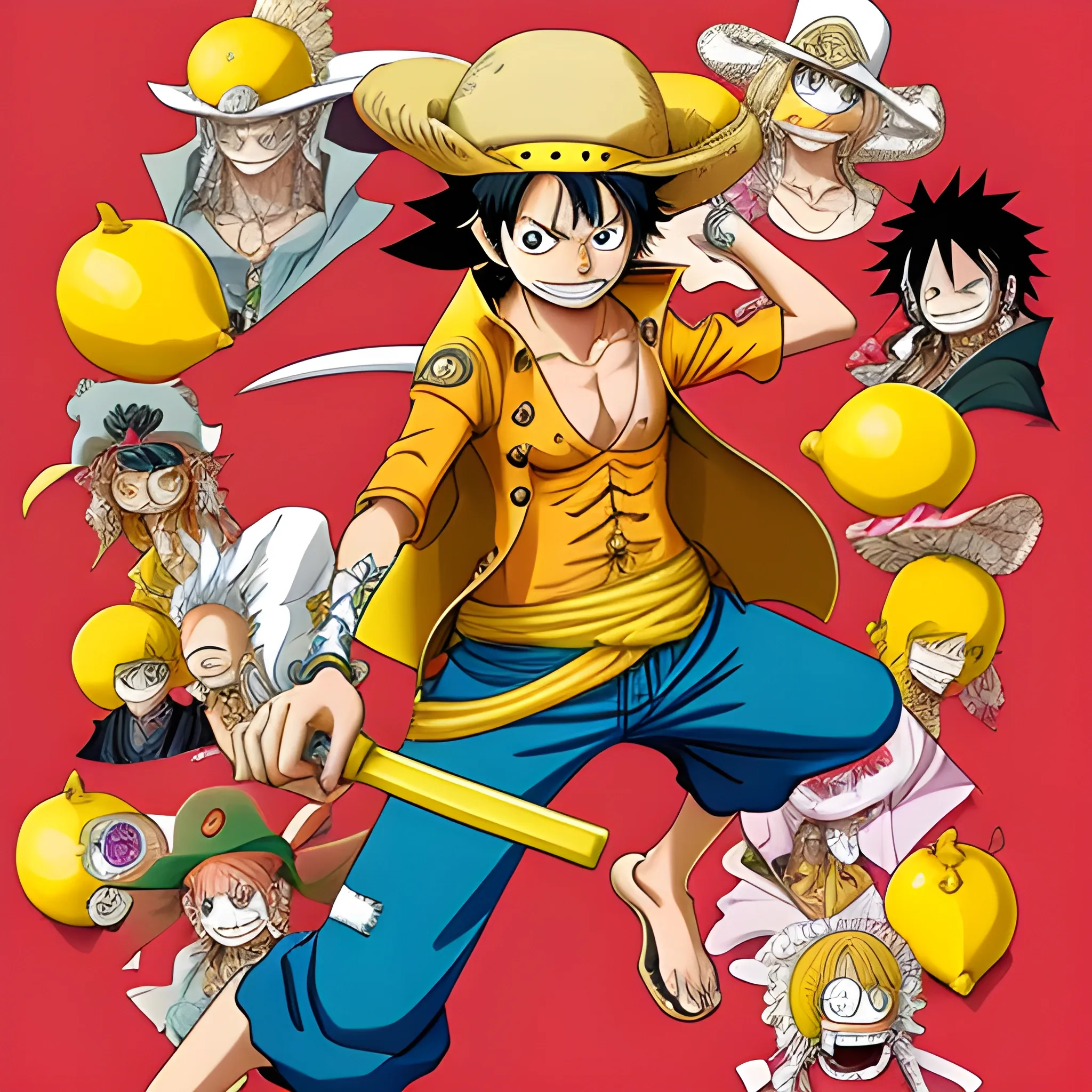 Pocket of lemons, One Piece, Anime, Robin.