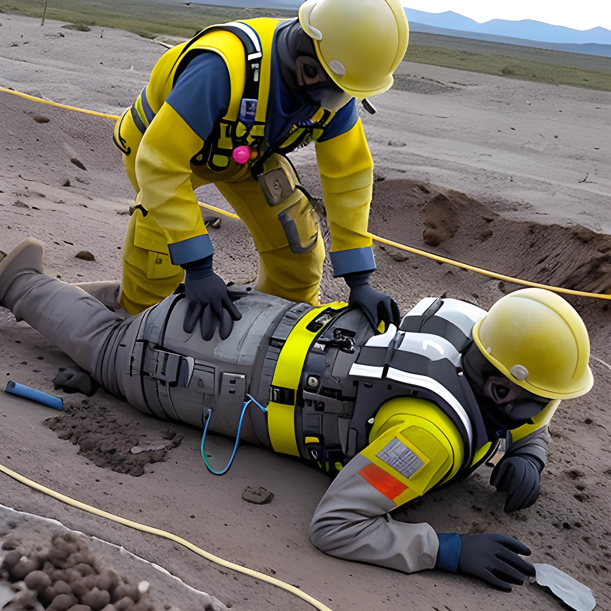 Una imagen que muestre un equipo intrínsecamente seguro en acción, resaltando su rendimiento y eficiencia en situaciones desafiantes. en una planta oil and gas