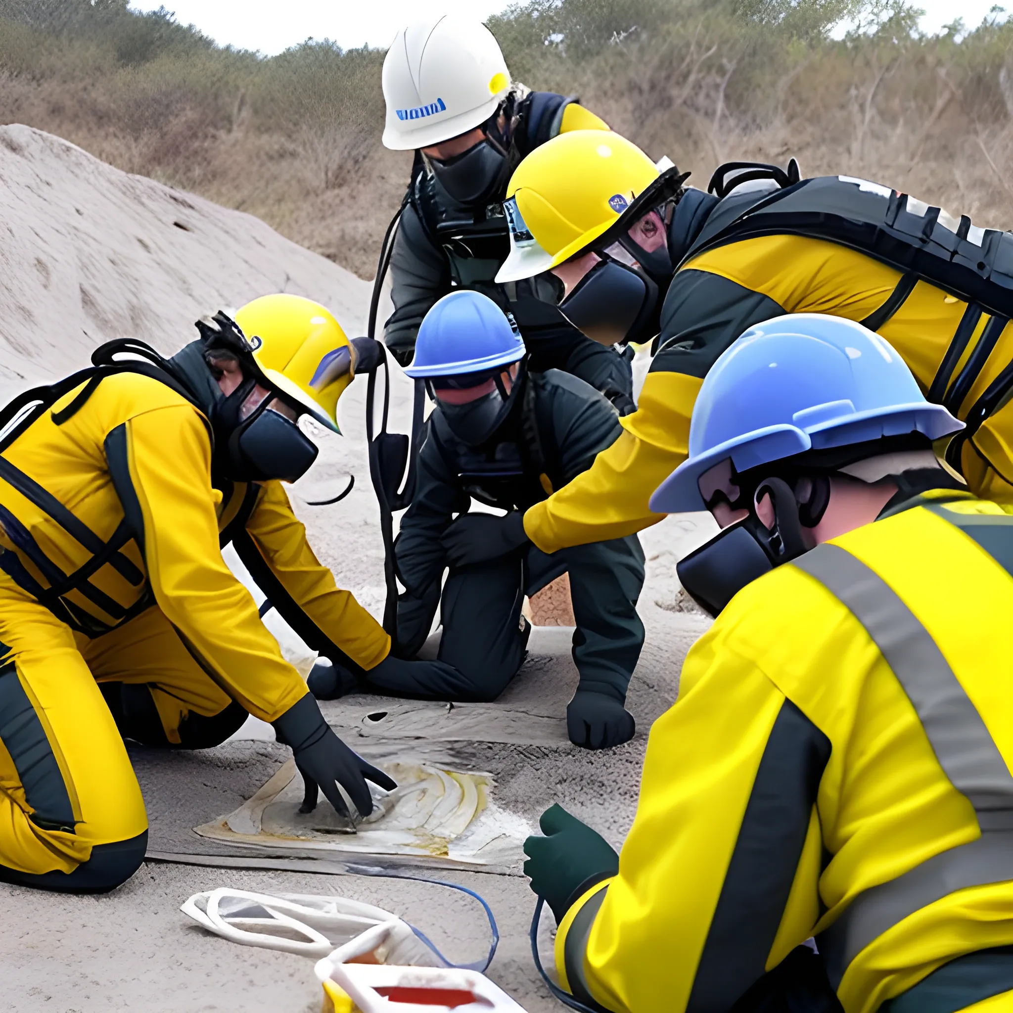 Una imagen que muestre un equipo intrínsecamente seguro en acción, resaltando su rendimiento y eficiencia en situaciones desafiantes. en una planta oil and gas