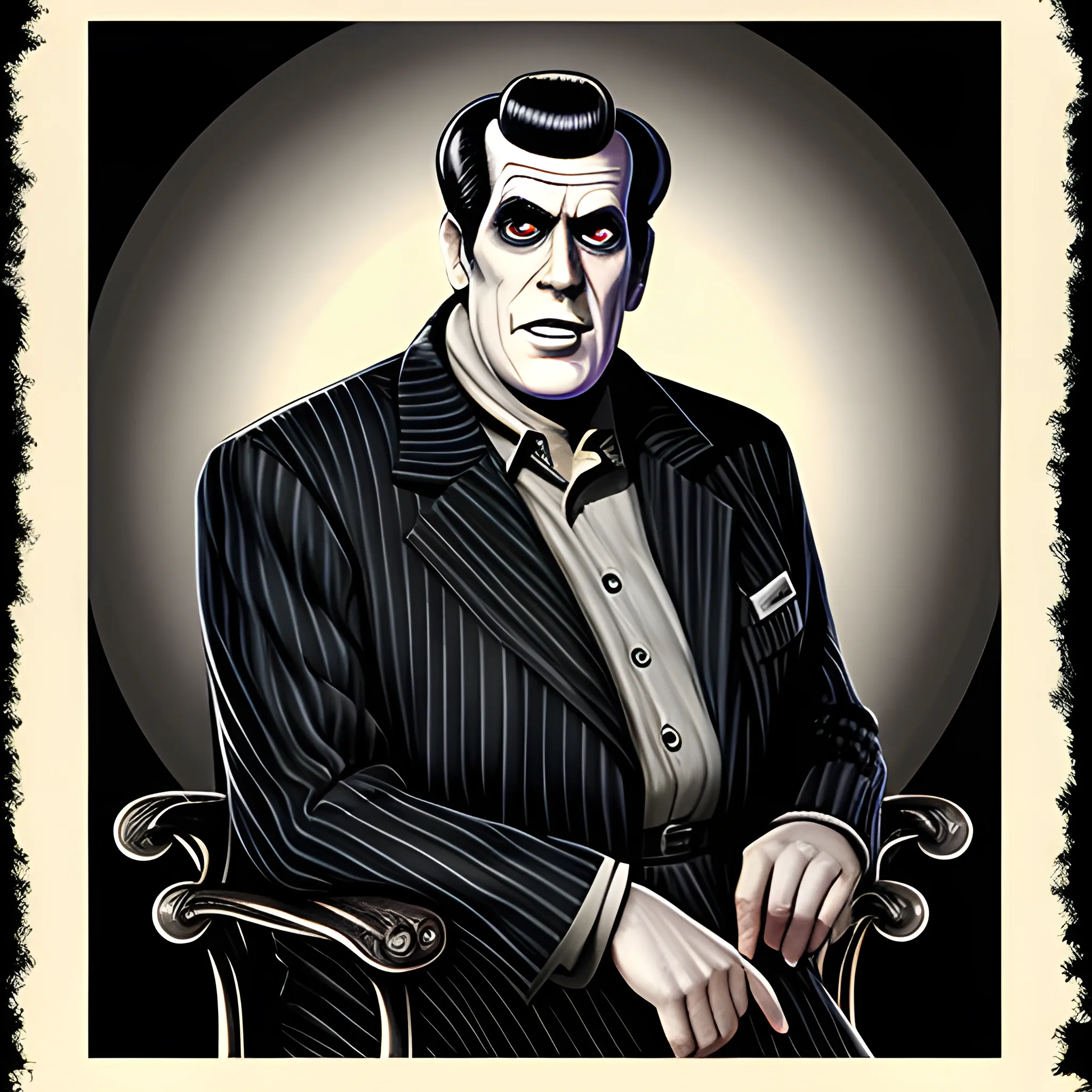 Herman munster illustration 