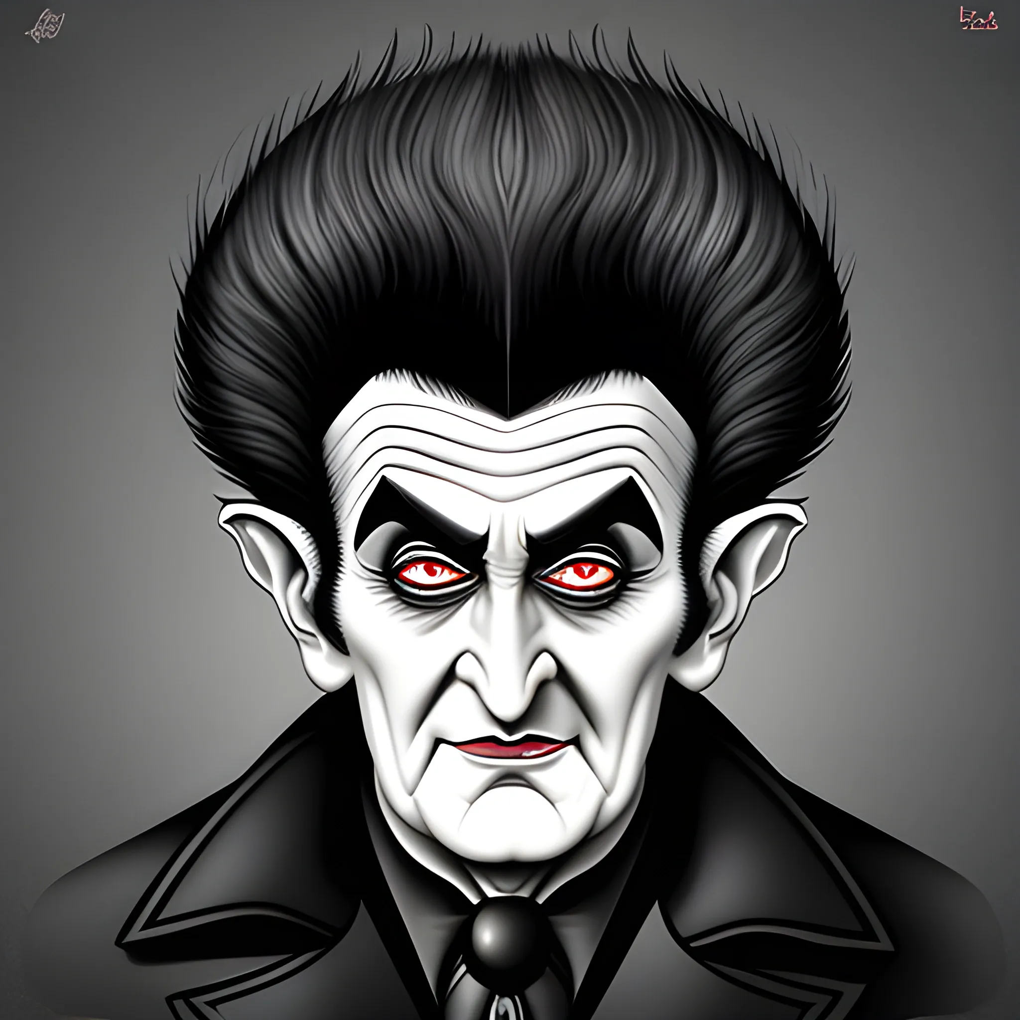 Grandpa munster illustration 