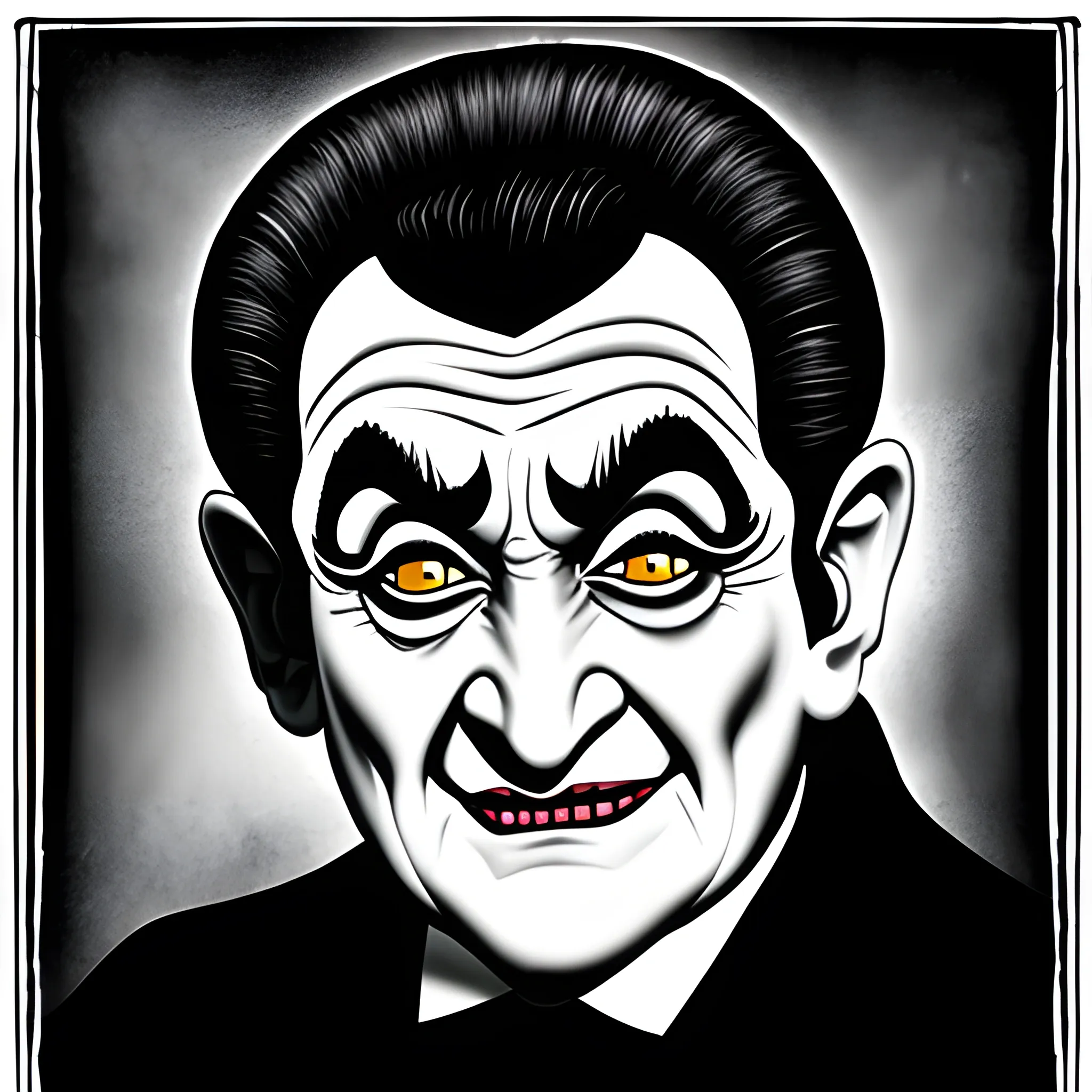 Grandpa munster illustration 