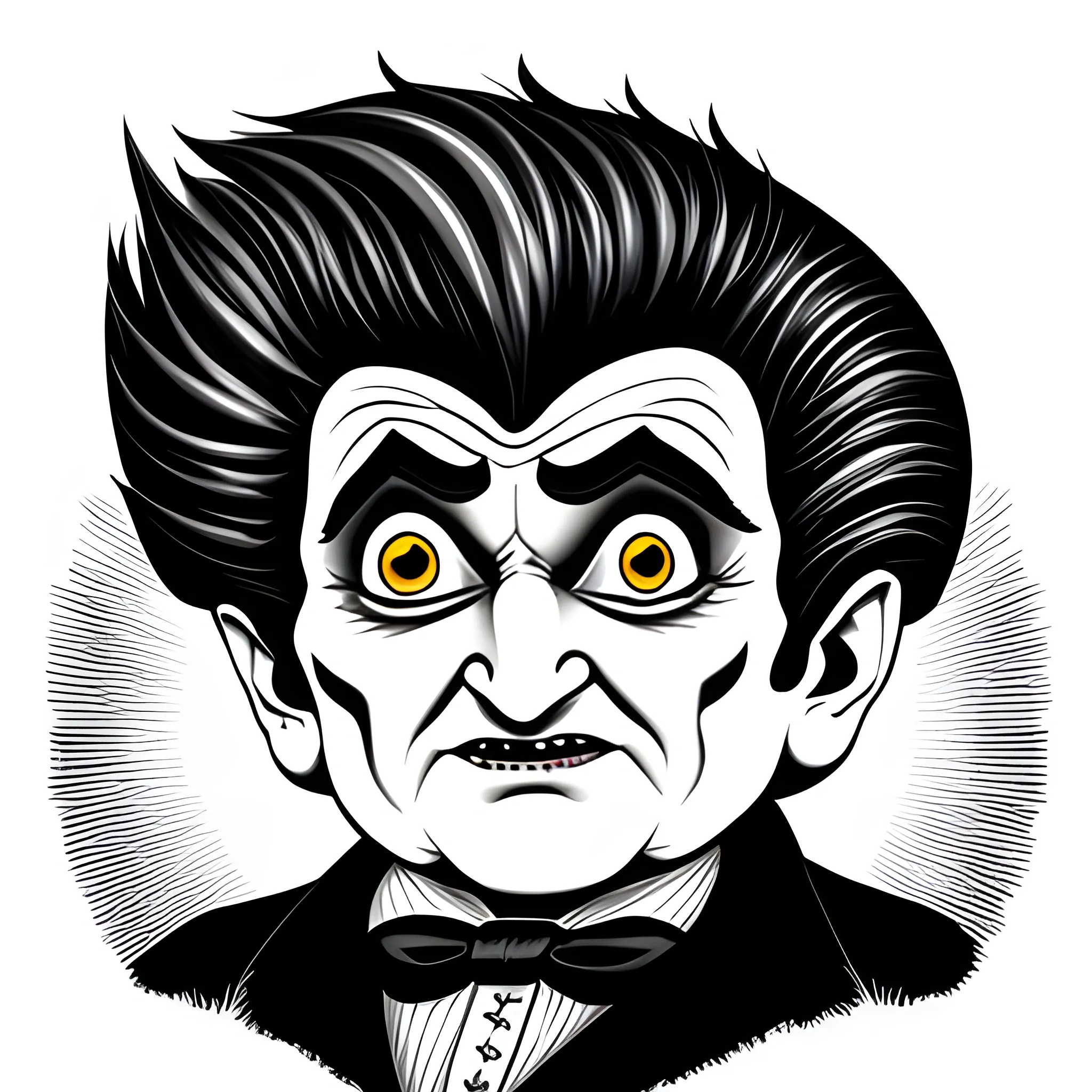 Grandpa munster illustration 