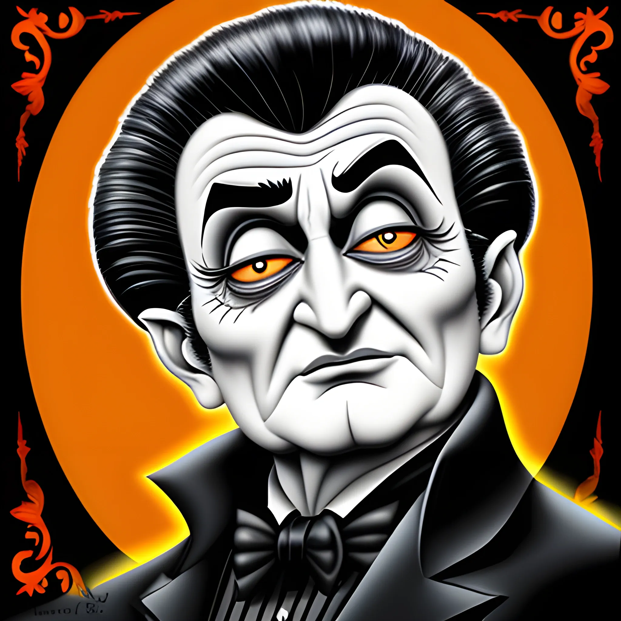 Grandpa munster illustration 