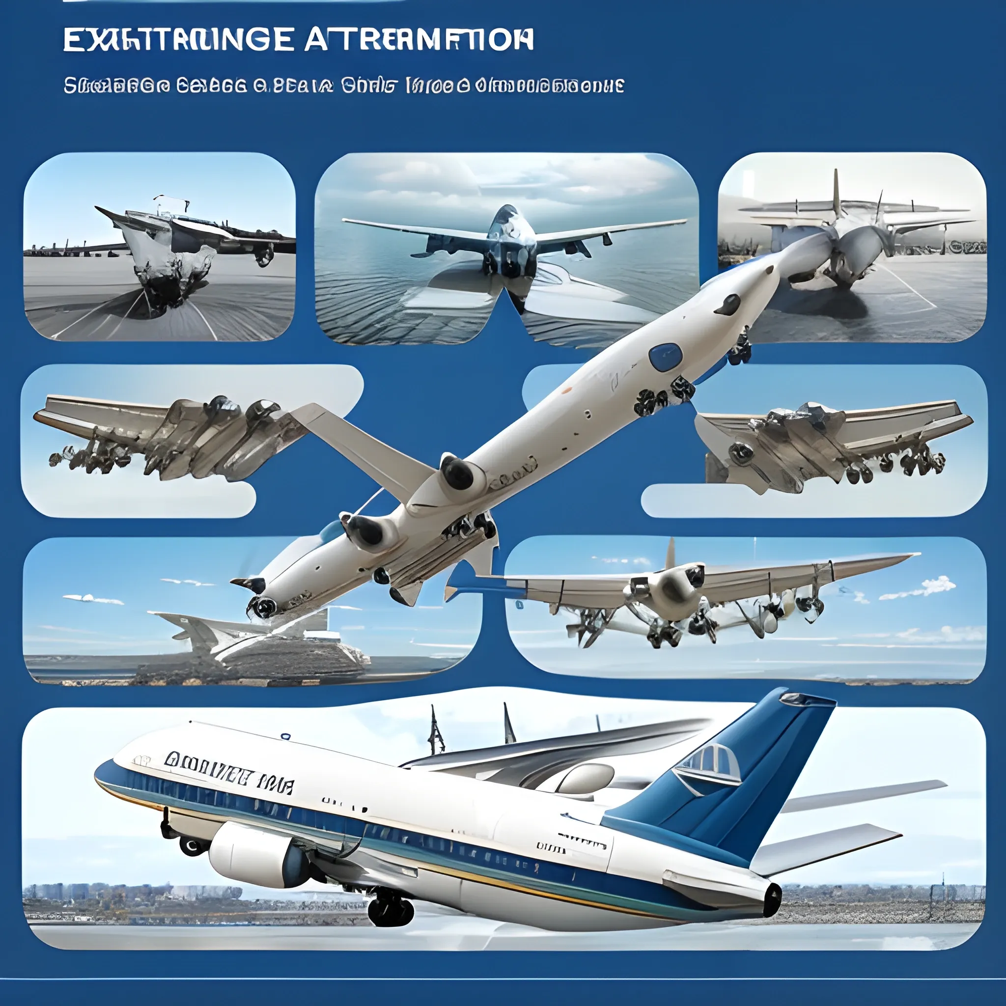 Subject Selection: Select a subject related to shipping and air transportation. It is possible to consider the use of marine or ship elements as representative marine transportation, and aircraft or cargo aircraft as representative air transportation.

Image elements: Select high-quality quantitative image elements or image elements to present the concept of current sea and air traffic. For example, it is possible to use marine, packaging boxes, ships, aircraft, etc., which are prominent marine and air transportation features.

Product label and logo: The product label and logo used in the image are guaranteed to increase the product label recognition.

Color scheme: Choose a color scheme that matches the theme of the transportation and air transportation. It is possible to use blue, white, and other marine-related colors, as well as blue, white, and gold, and other air-related colors.

Character style and elimination version: selection of suitable theme and product label figurative font, and cautionary character combination and elimination rationality. Guaranteed information is clear and easy to read, and there is a similar distribution of the full body of the picture.

Relevant information points: Concerned information points related to the exhibition of transportation in the picture, such as air freight, express air freight, global logistics, etc.

Calling action: For any application, clear call action that can be added to the image, encouragement and encouragement action, any visitor's website, understanding more services, etc.