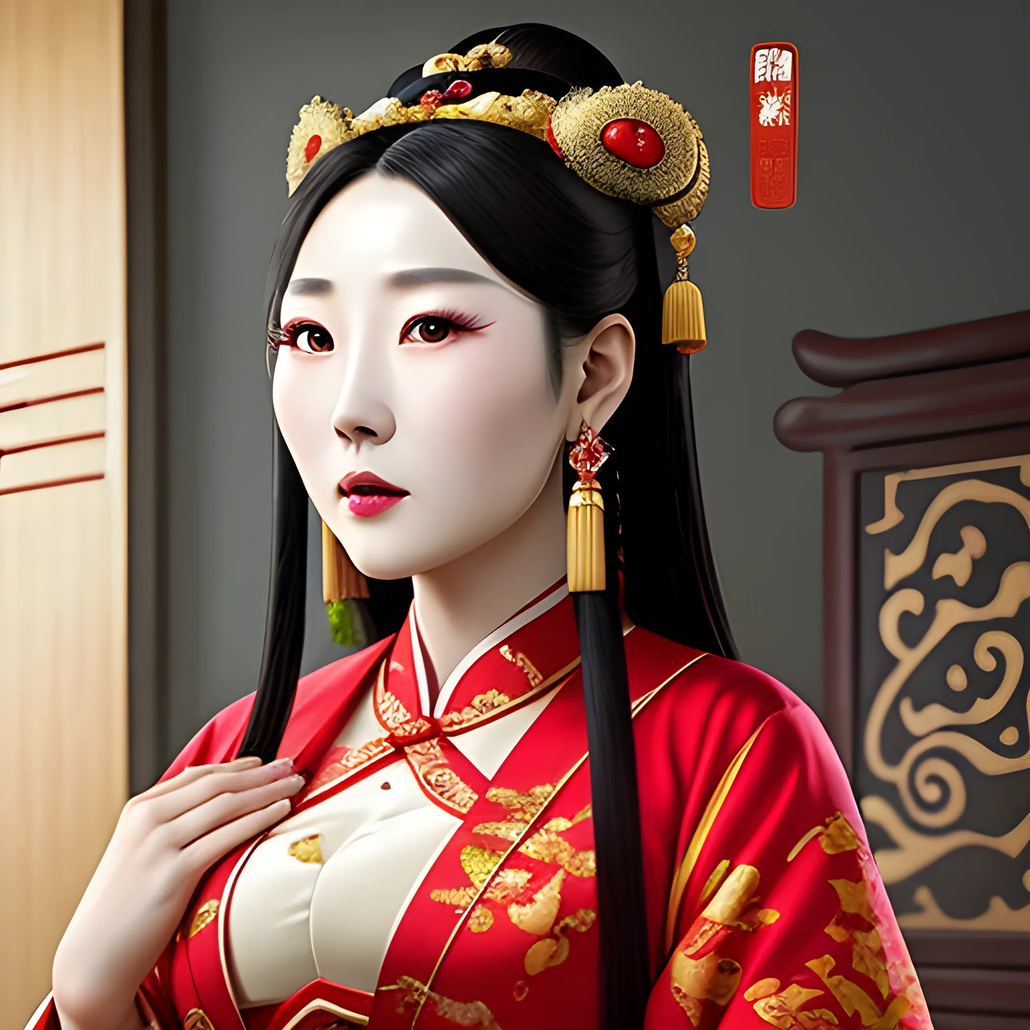 Liu Chuyu, the chief princess of Kuaiji, indulges in lust and promiscuity, and hides her male favorite

