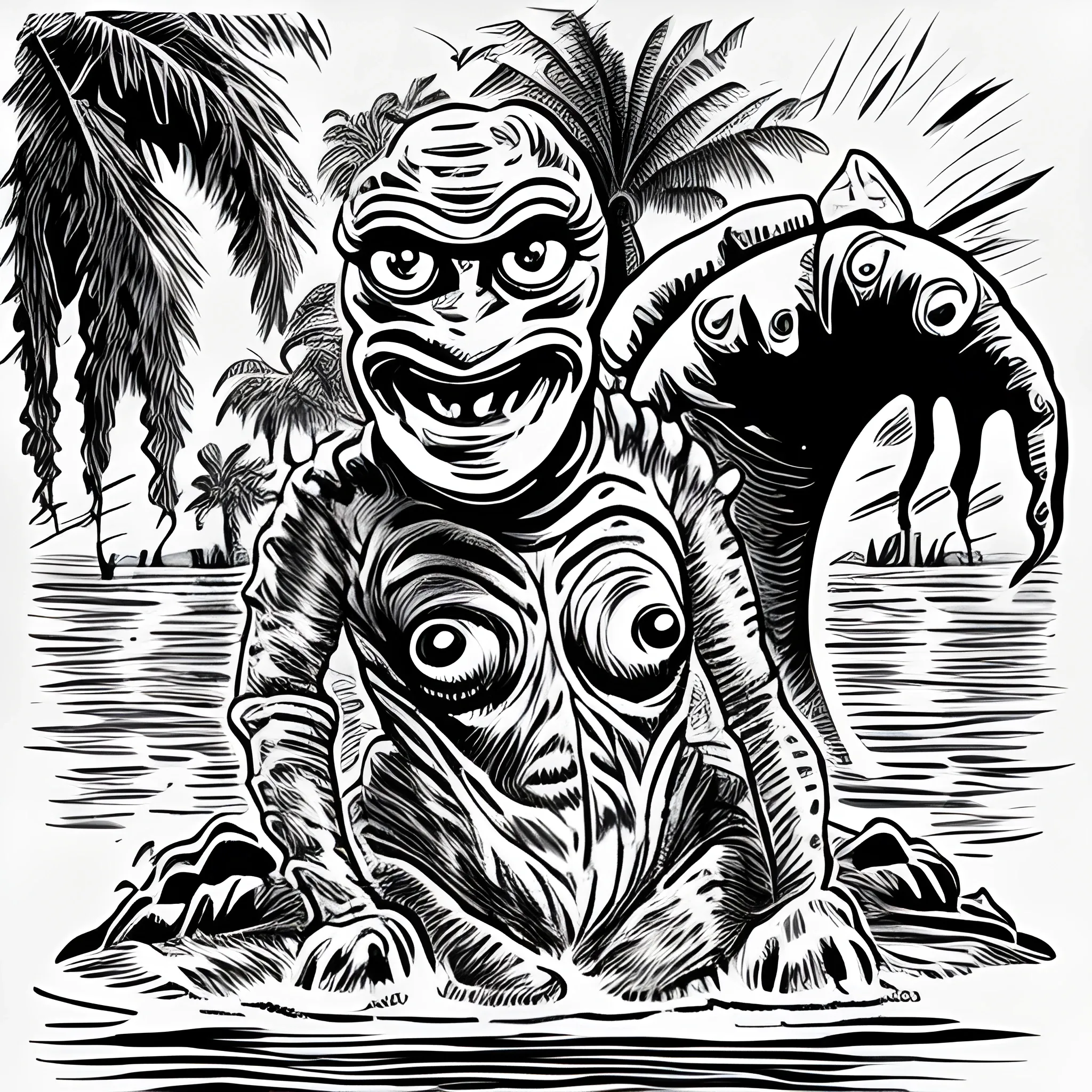 Creature from the black lagoon, Cartoon