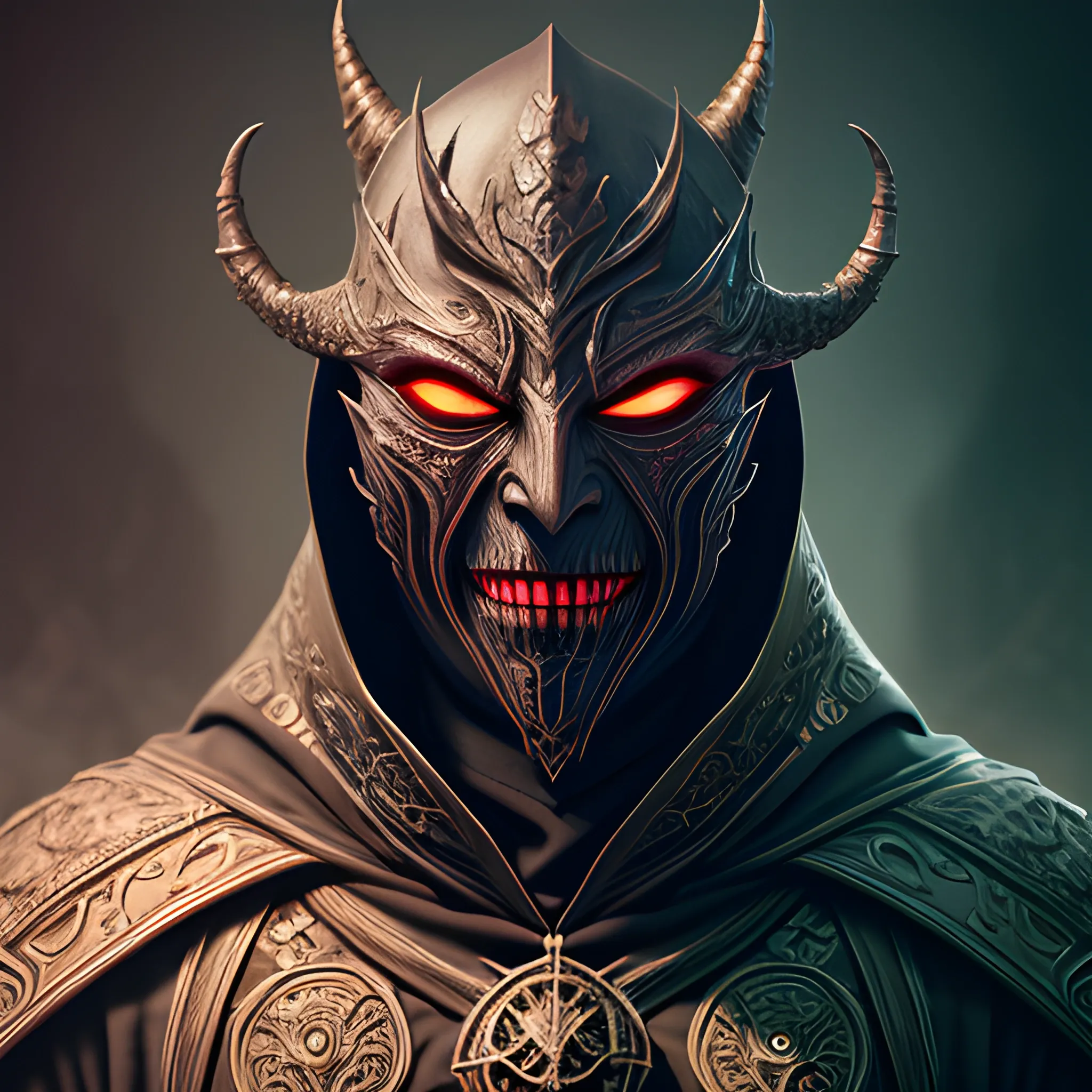 evil person in mask, powerful person, leader of cult,  8k, high resolution, high quality, photorealistic, hyperealistic, detailed, detailed matte painting, deep color, fantastical, intricate detail, splash screen, complementary colors, fantasy concept art, 8k resolution trending on Artstation Unreal Engine 5