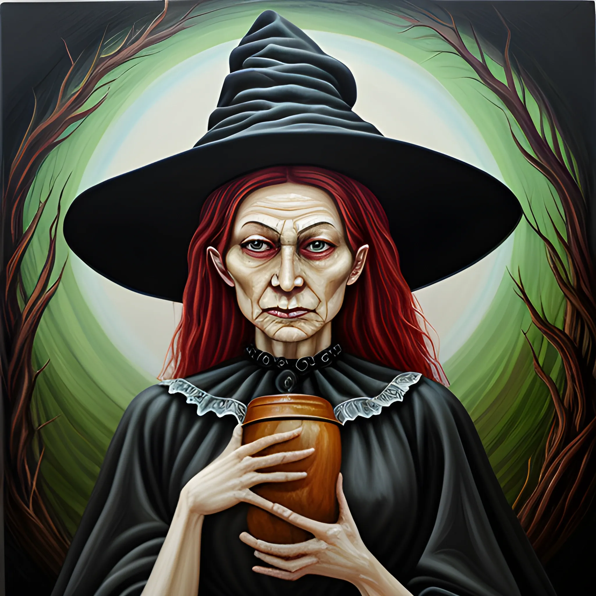 witch , Oil Painting