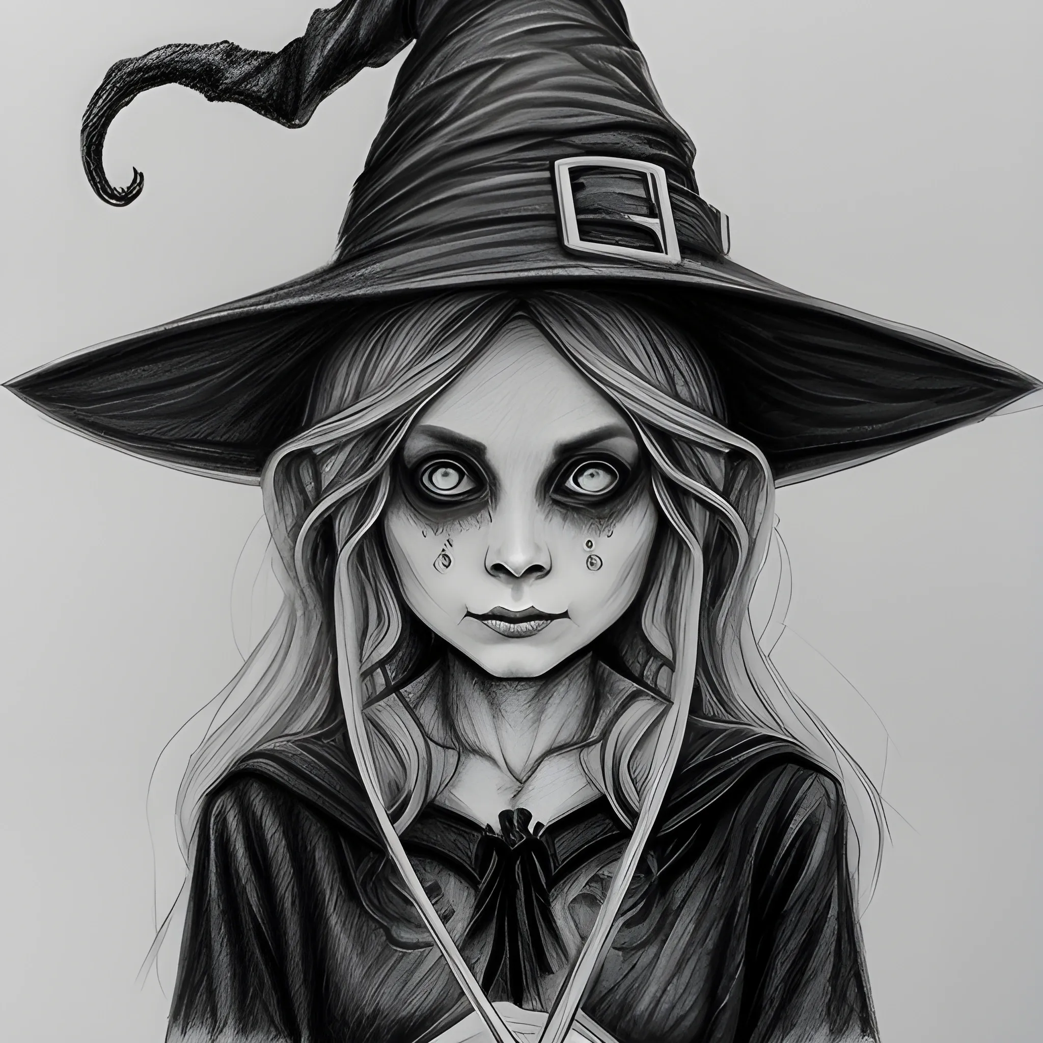 witch  Pencil Sketch  Arthubai