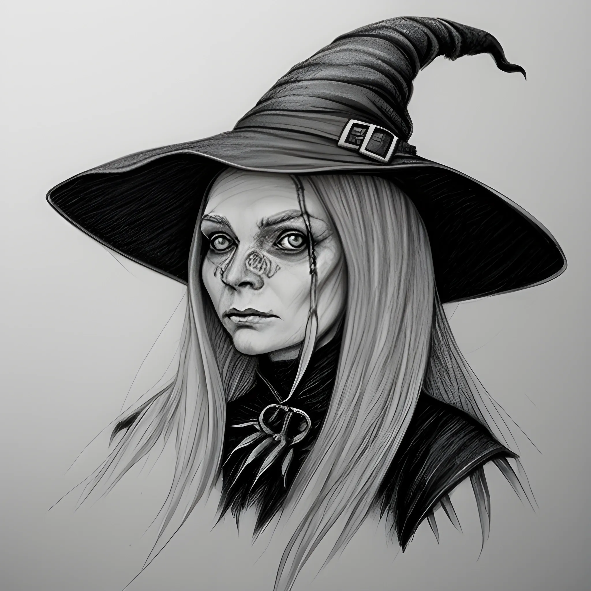 witch ,  Pencil Sketch